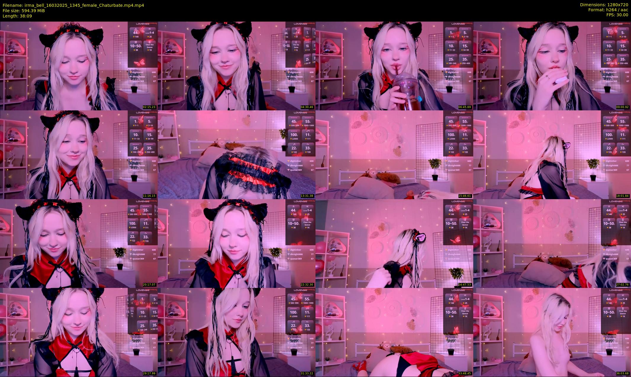 irma_bell — 39 minute Chaturbate female cam show recording, 720p, Mar 16, 2025