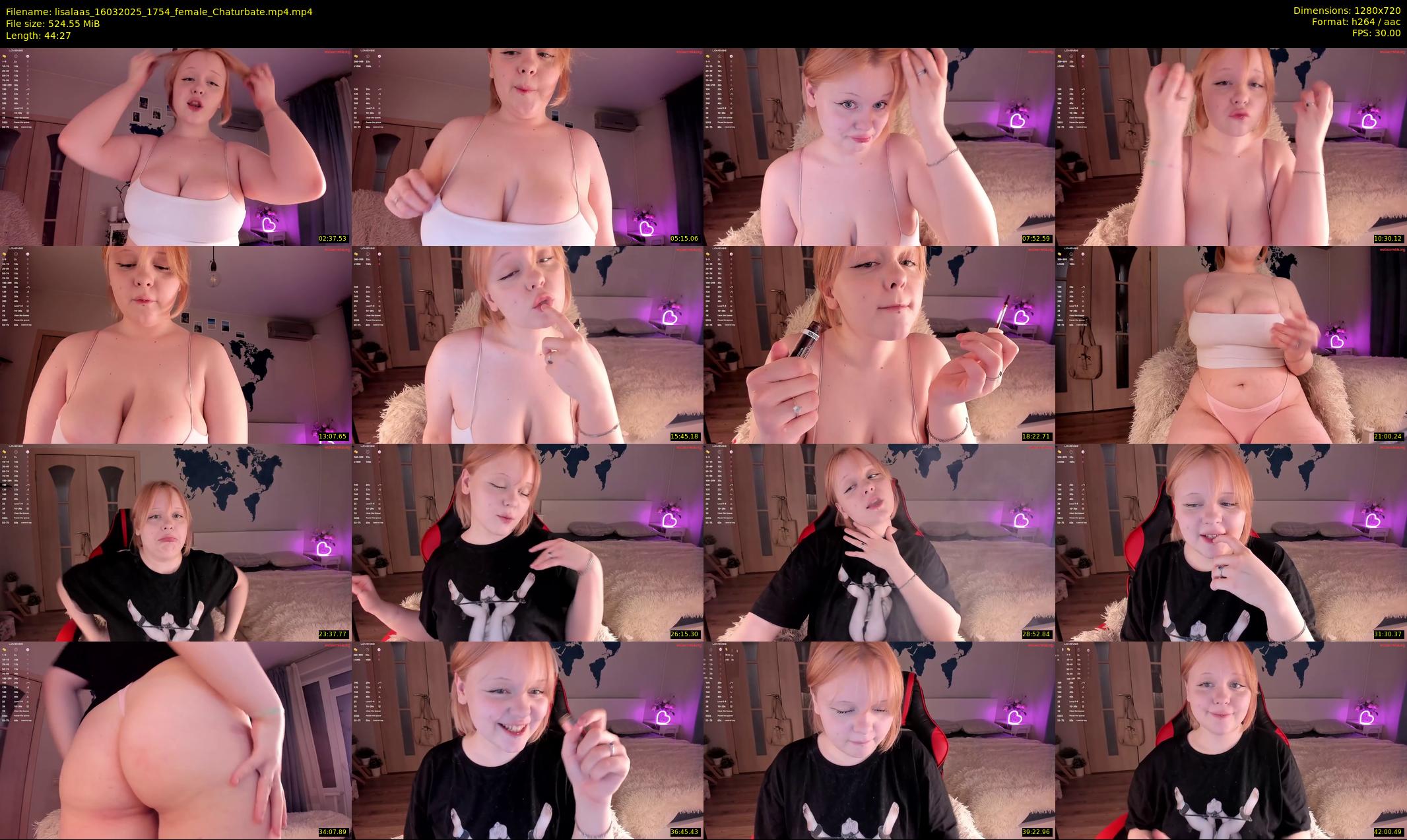 lisalaas — 45 minute Chaturbate female cam show recording, 720p, Mar 16, 2025
