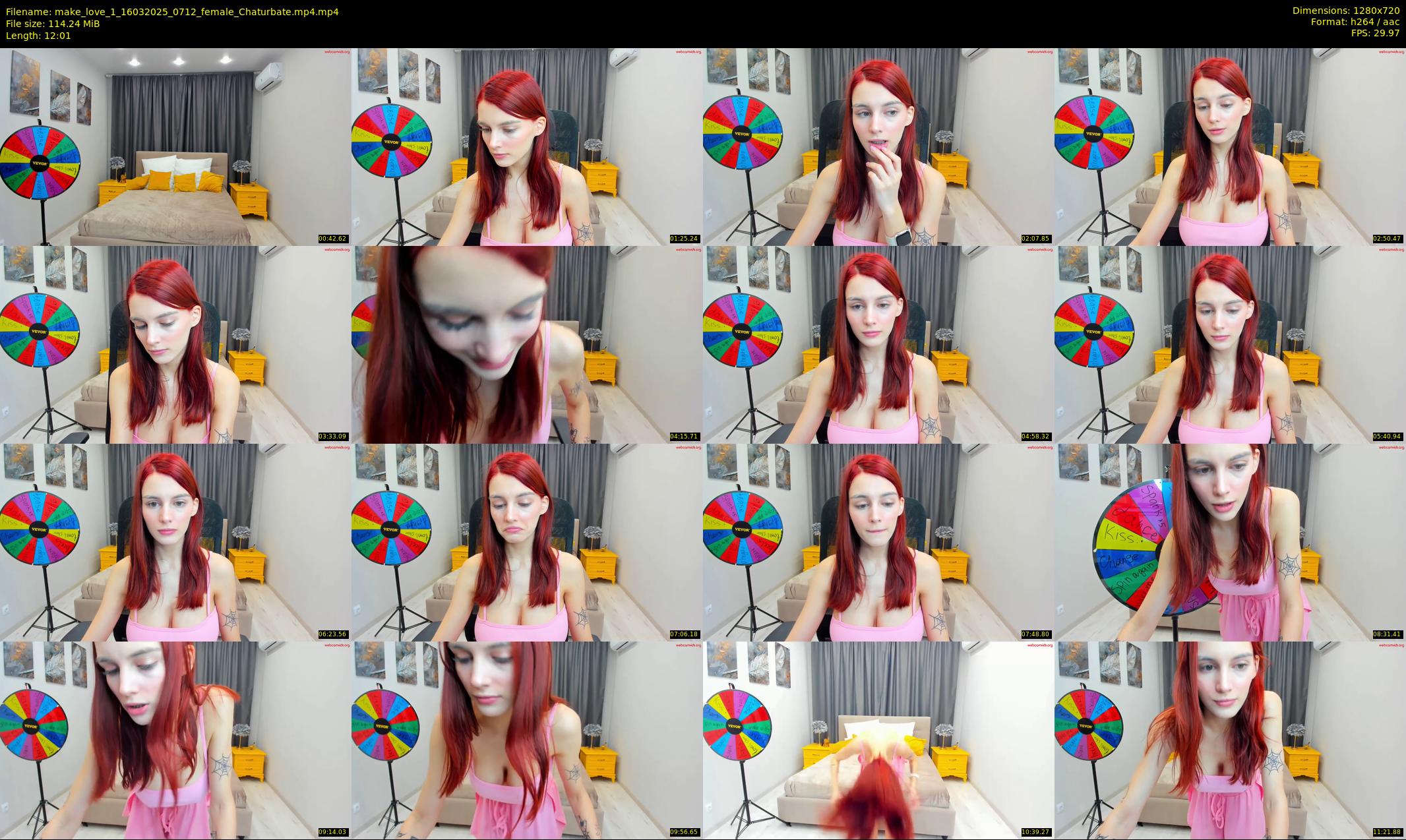make_love_1 — 13 minute Chaturbate female cam show recording, 720p, Mar 16, 2025