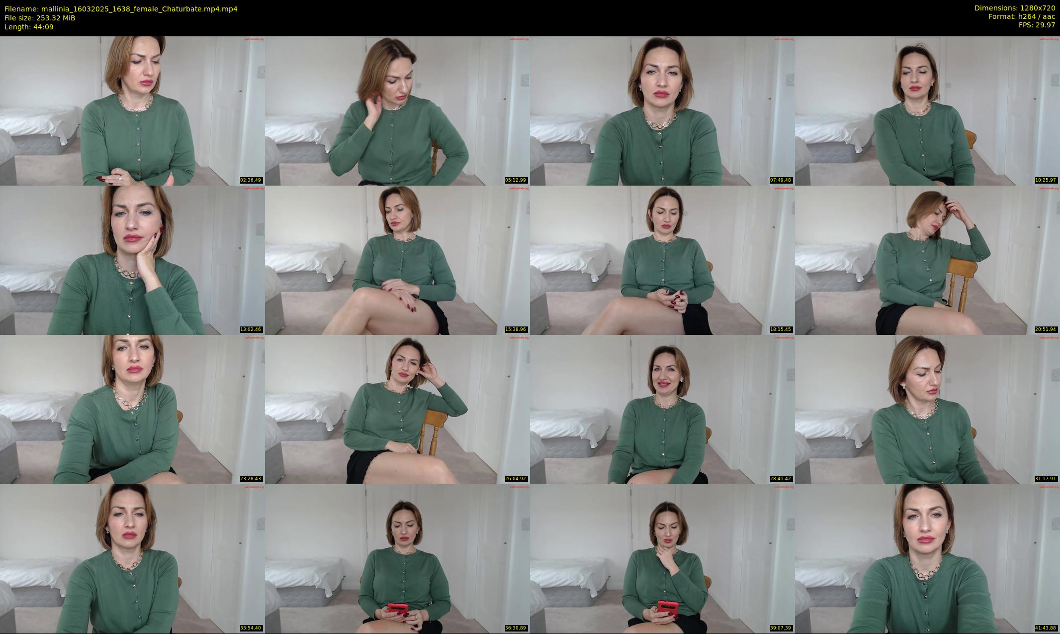 mallinia — 45 minute Chaturbate female cam show recording, 720p, Mar 16, 2025