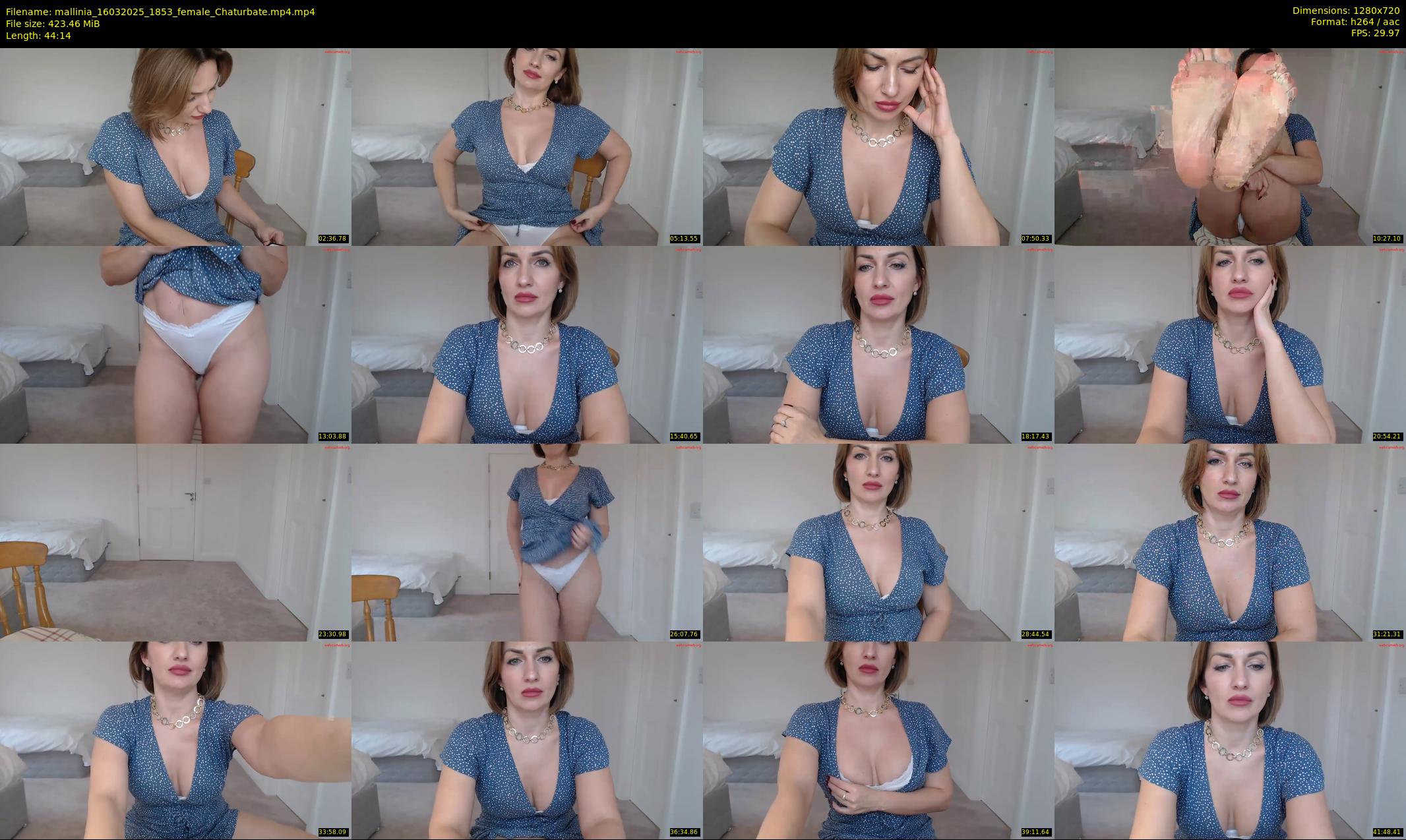 mallinia — 45 minute Chaturbate female cam show recording, 720p, Mar 16, 2025