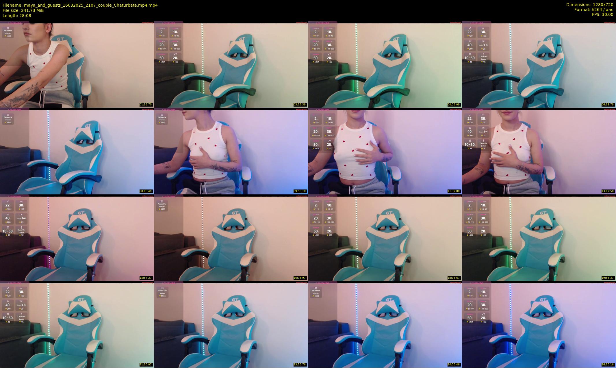 maya_and_guests — 29 minute Chaturbate couple cam show recording, 720p, Mar 16, 2025