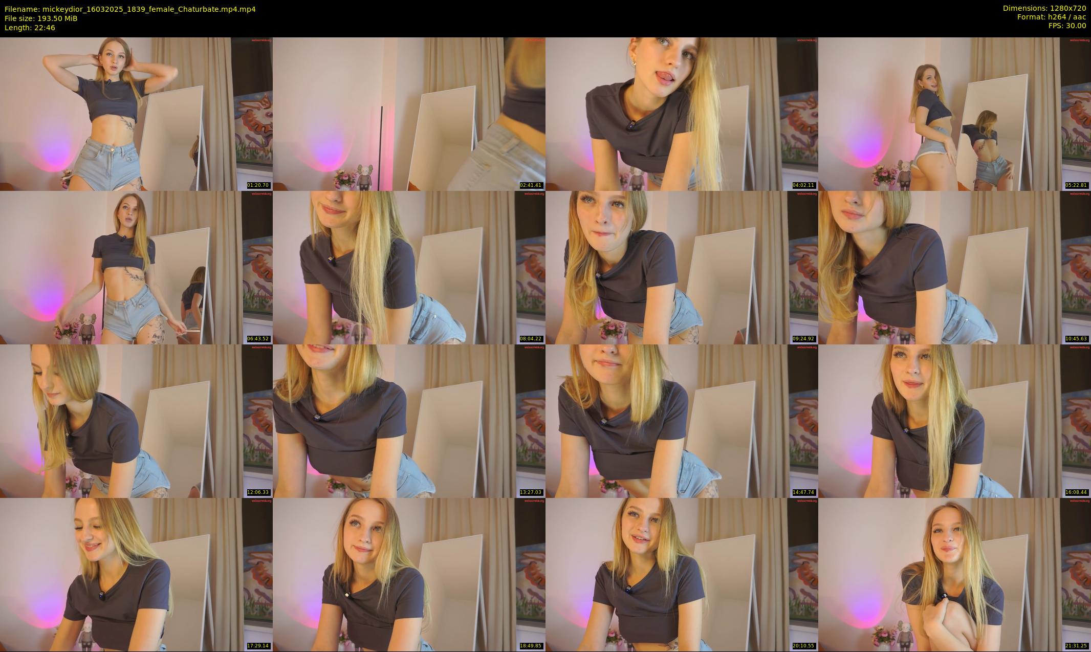 mickeydior — 23 minute Chaturbate female cam show recording, 720p, Mar 16, 2025