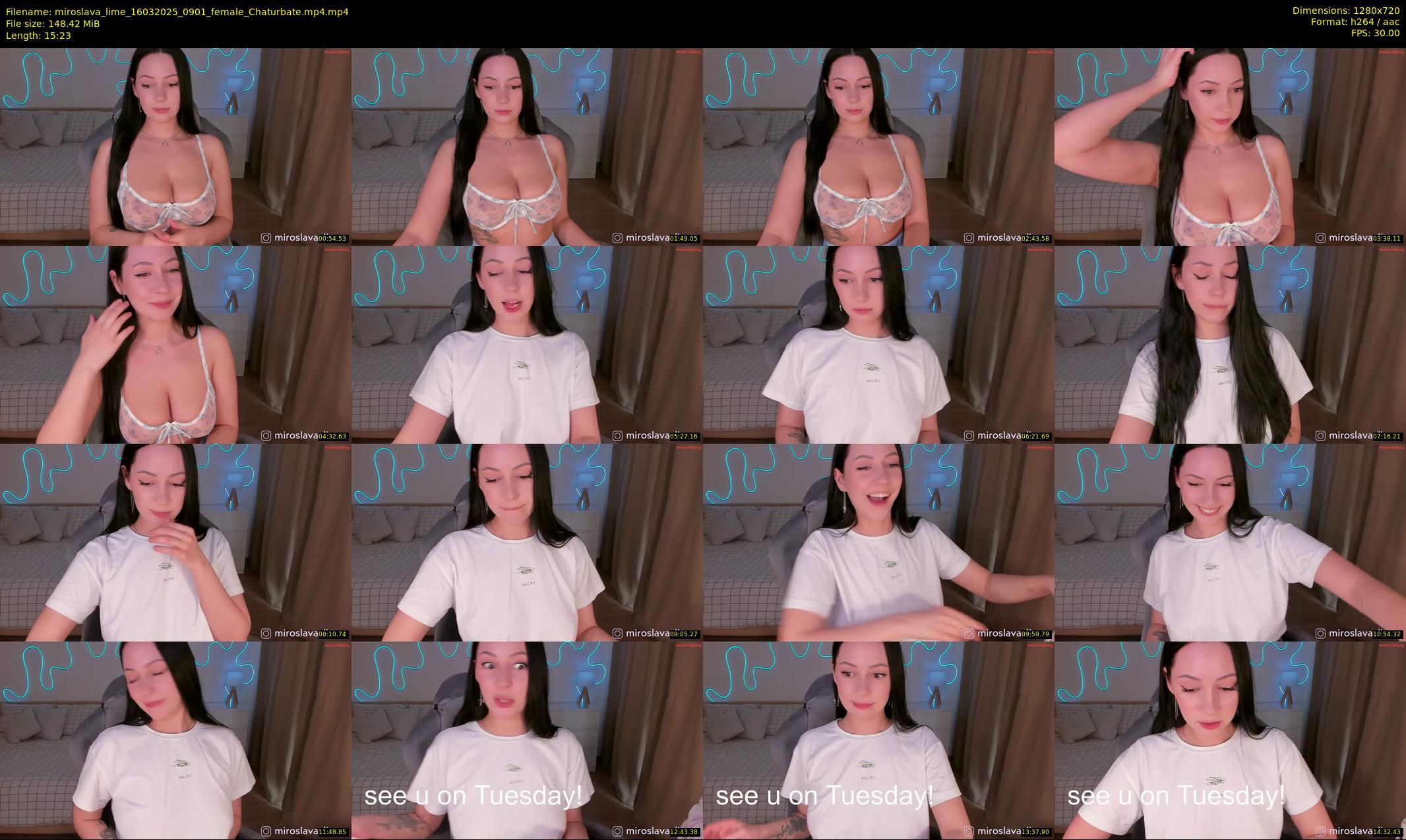 miroslava_lime — 16 minute Chaturbate female cam show recording, 720p, Mar 16, 2025