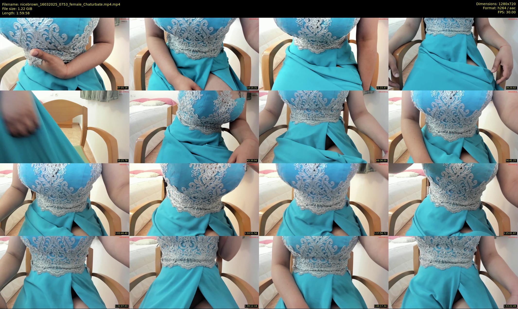 nicebrown — 120 minute Chaturbate female cam show recording, 720p, Mar 16, 2025