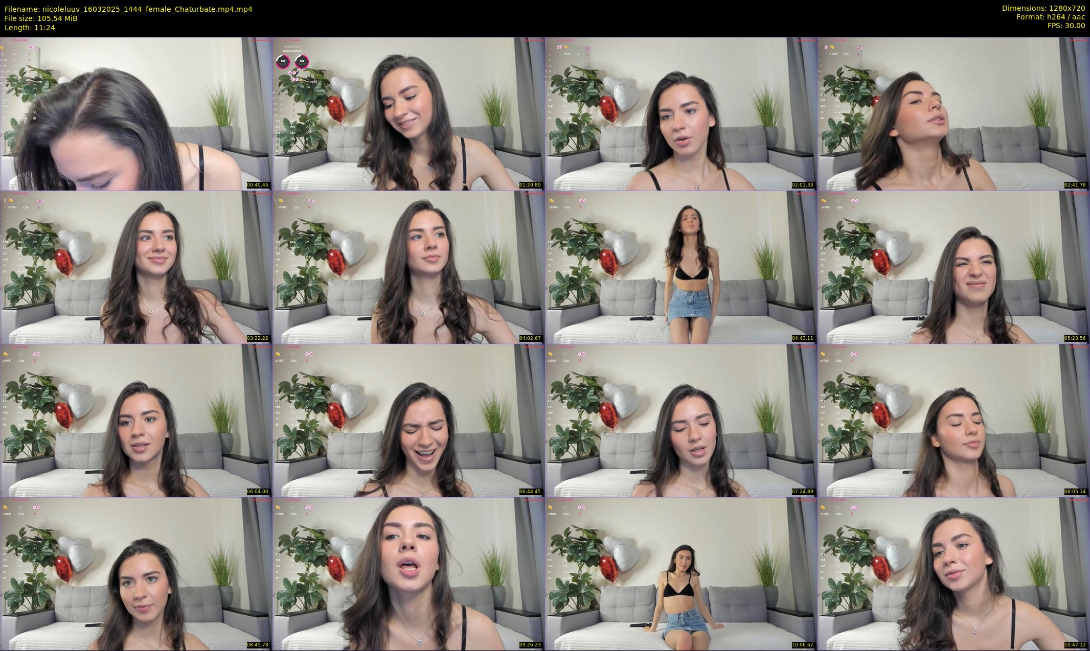 nicoleluuv — 12 minute Chaturbate female cam show recording, 720p, Mar 16, 2025