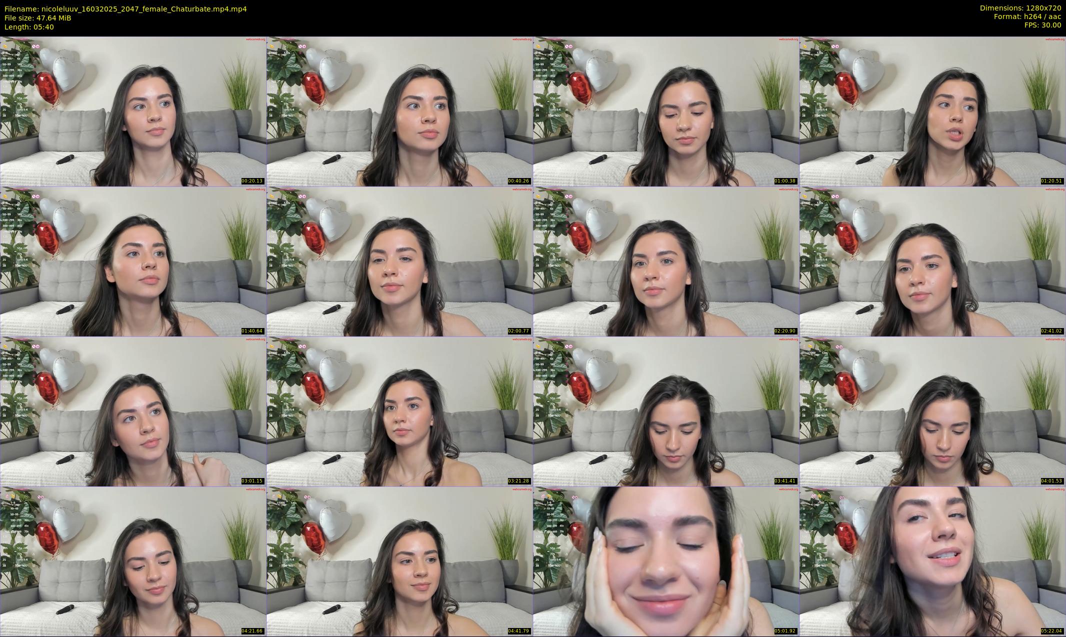 nicoleluuv — 6 minute Chaturbate female cam show recording, 720p, Mar 16, 2025