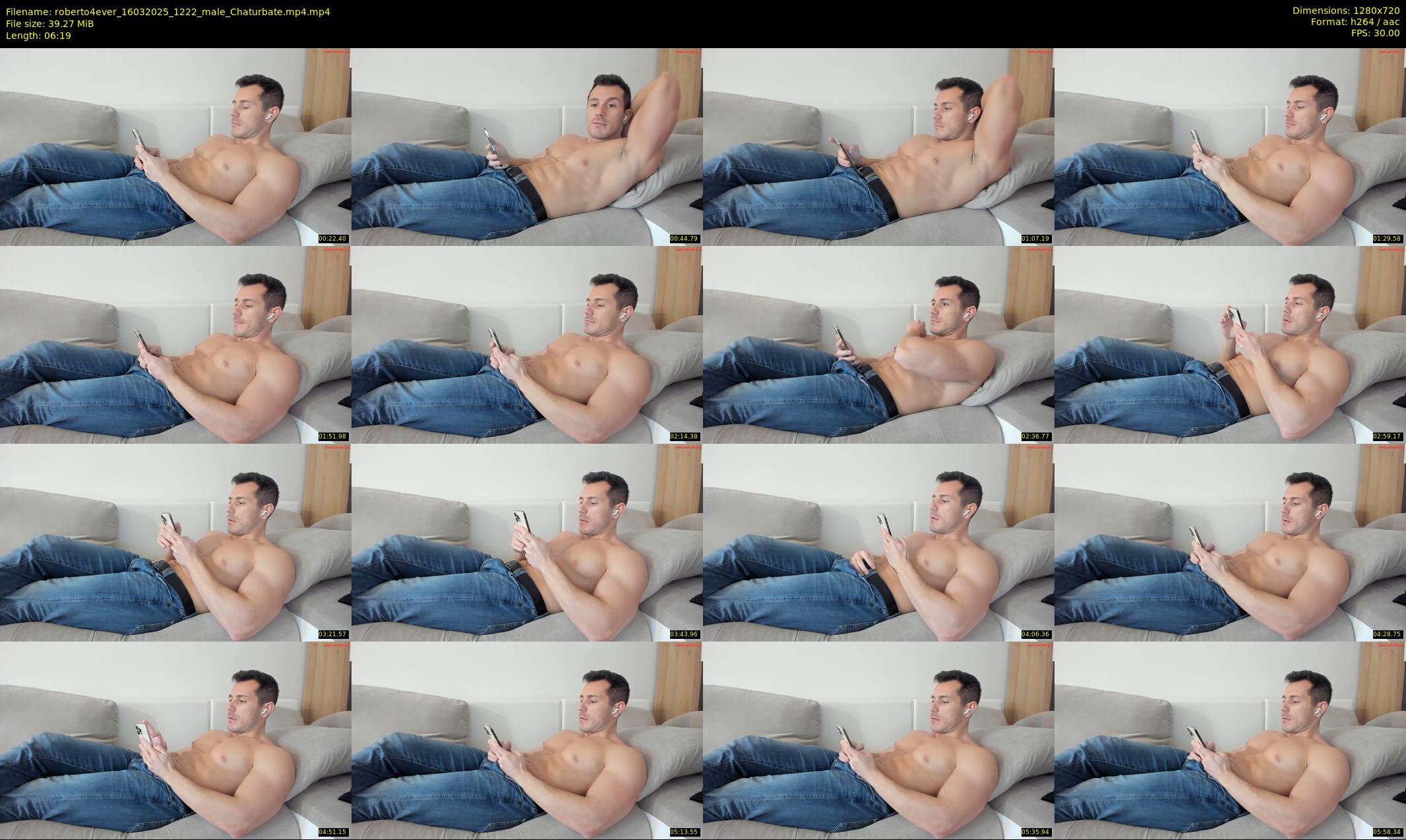 roberto4ever — 7 minute Chaturbate male cam show recording, 720p, Mar 16, 2025