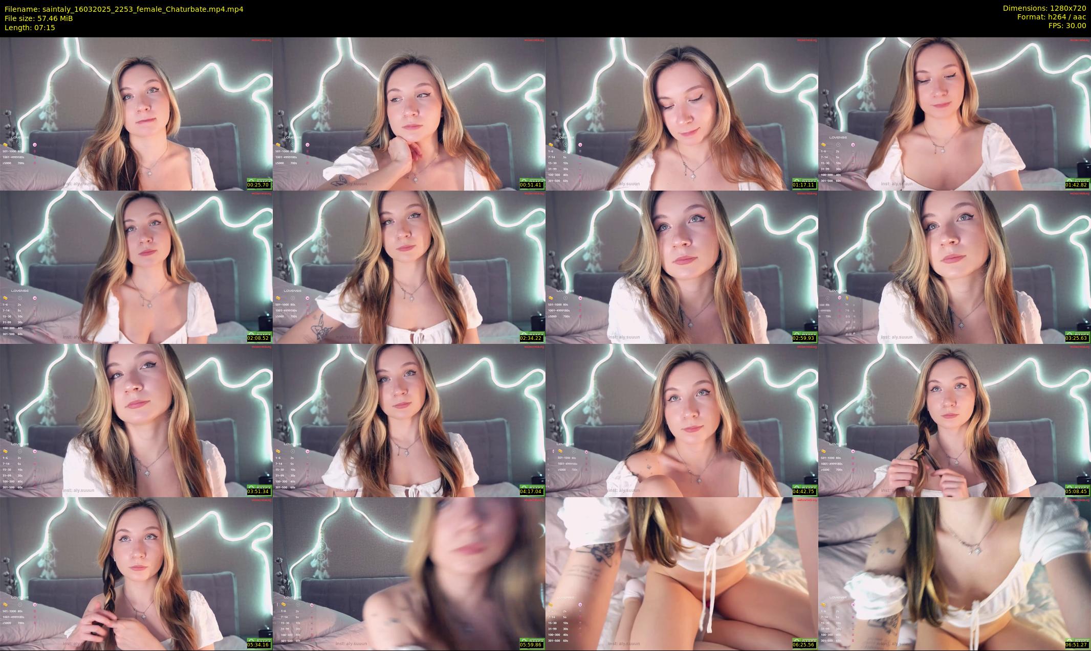 saintaly — 8 minute Chaturbate female cam show recording, 720p, Mar 16, 2025