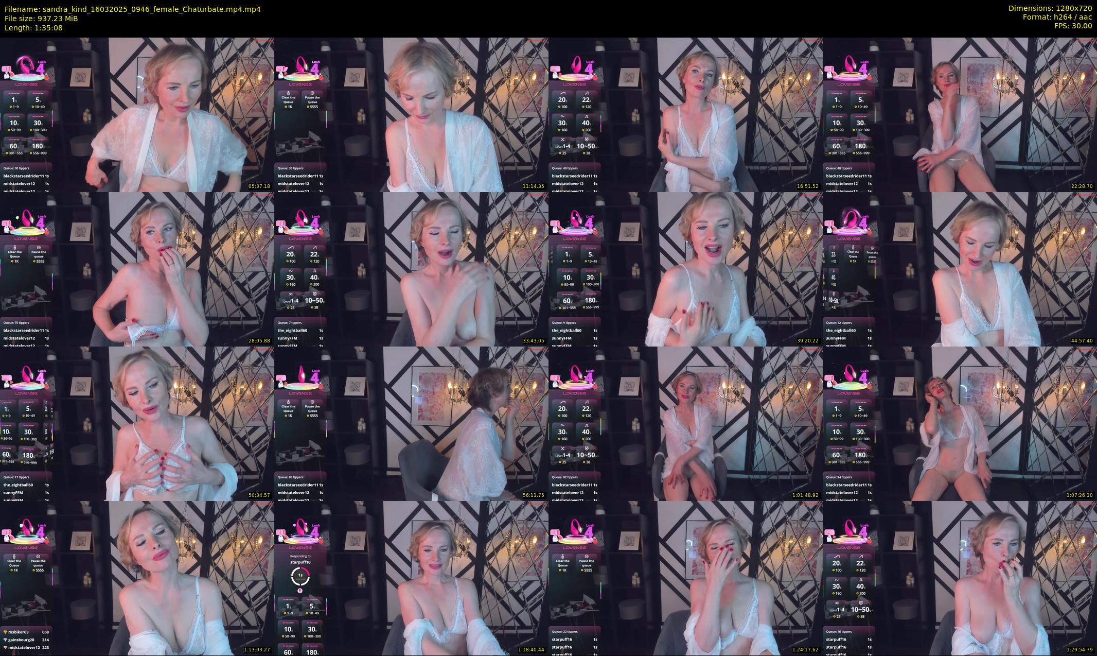 sandra_kind — 96 minute Chaturbate female cam show recording, 720p, Mar 16, 2025