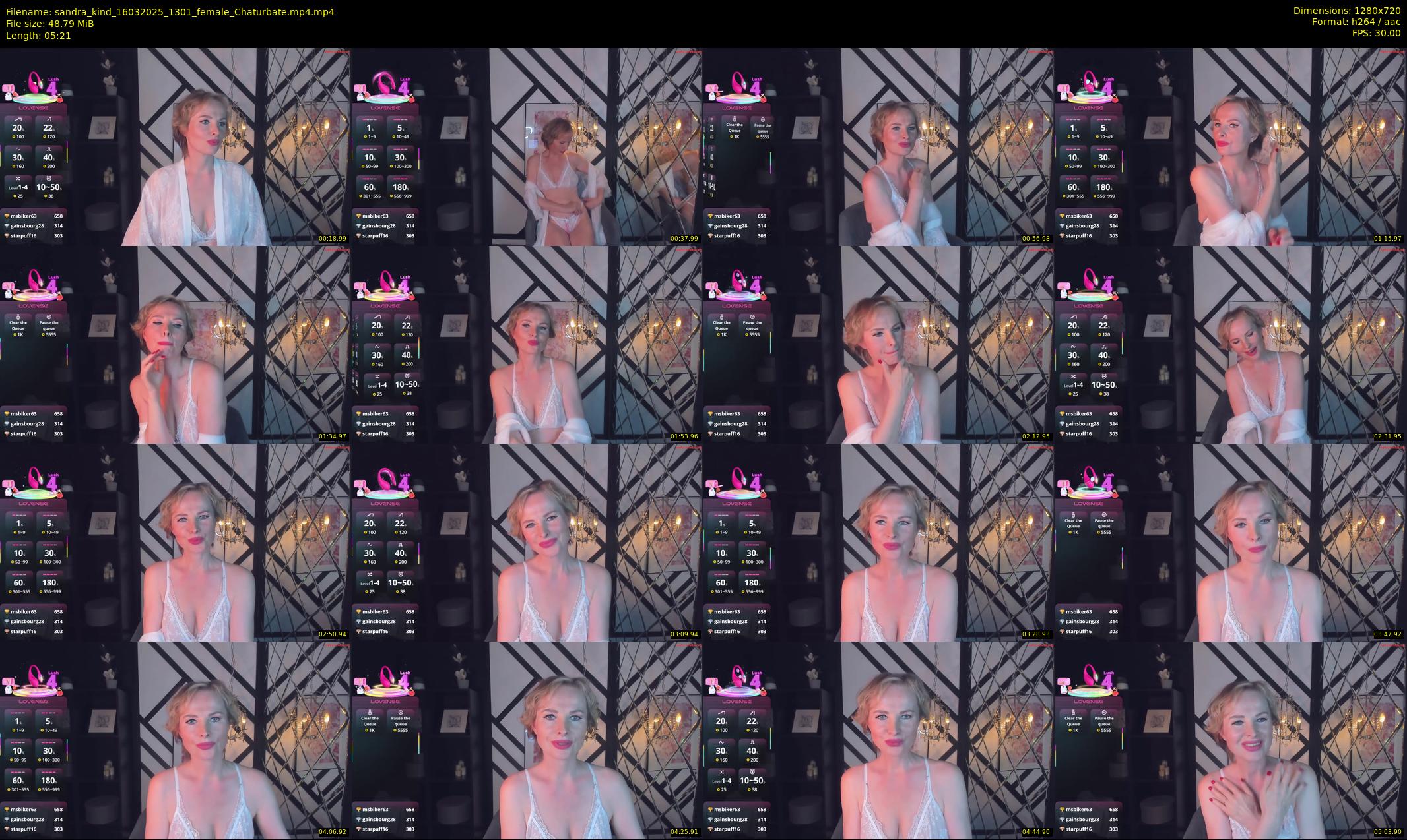 sandra_kind — 6 minute Chaturbate female cam show recording, 720p, Mar 16, 2025