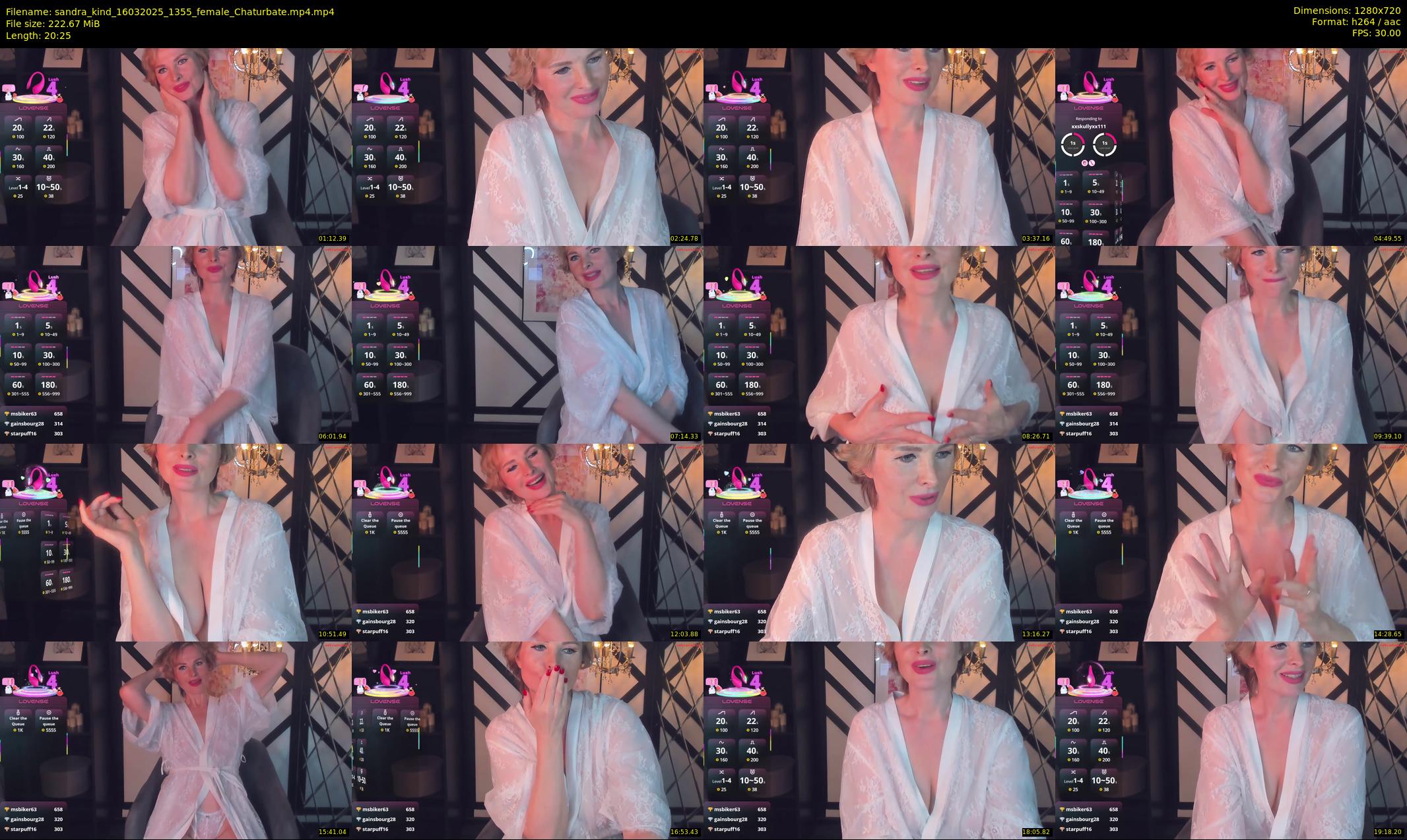 sandra_kind — 21 minute Chaturbate female cam show recording, 720p, Mar 16, 2025