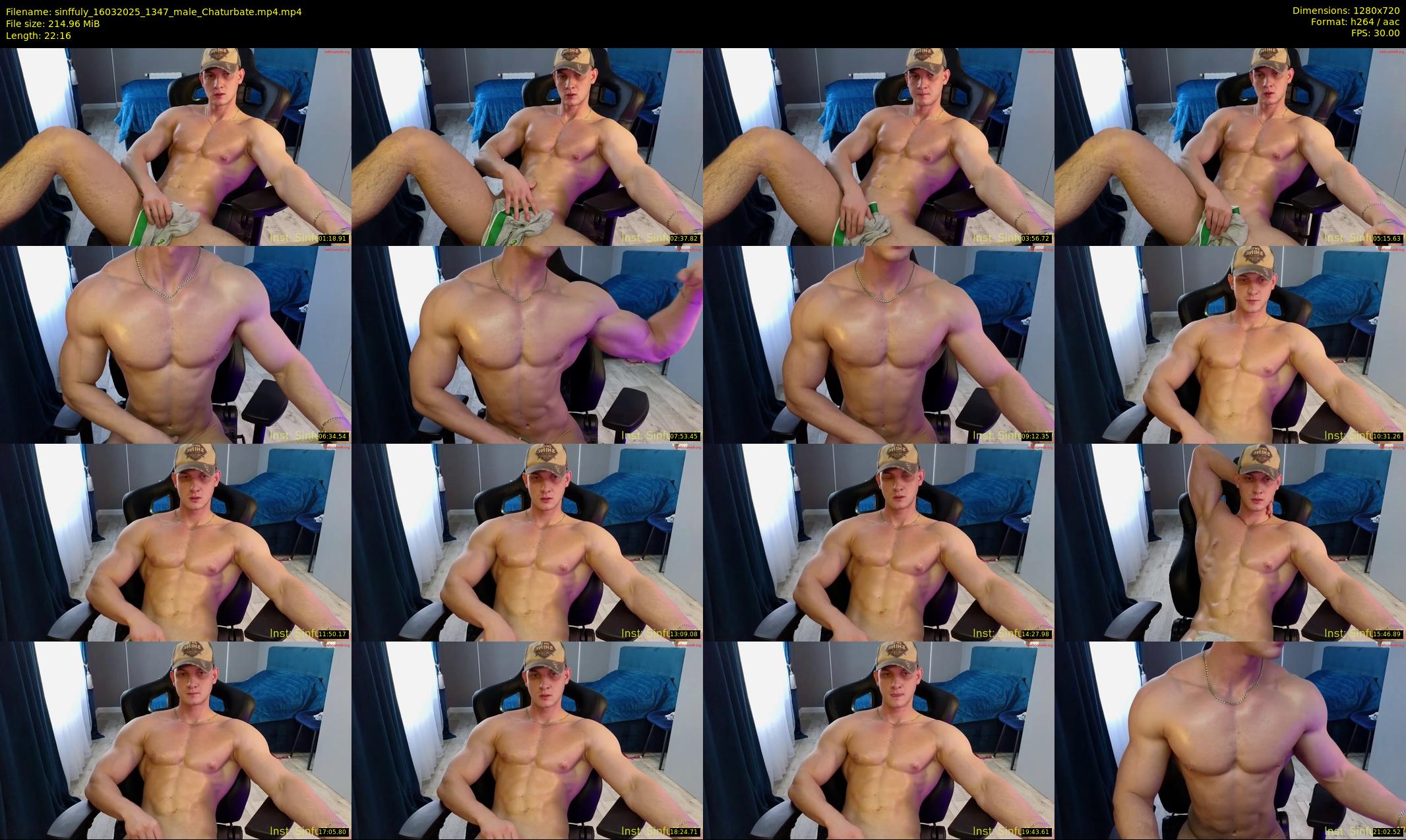 sinffuly — 23 minute Chaturbate male cam show recording, 720p, Mar 16, 2025