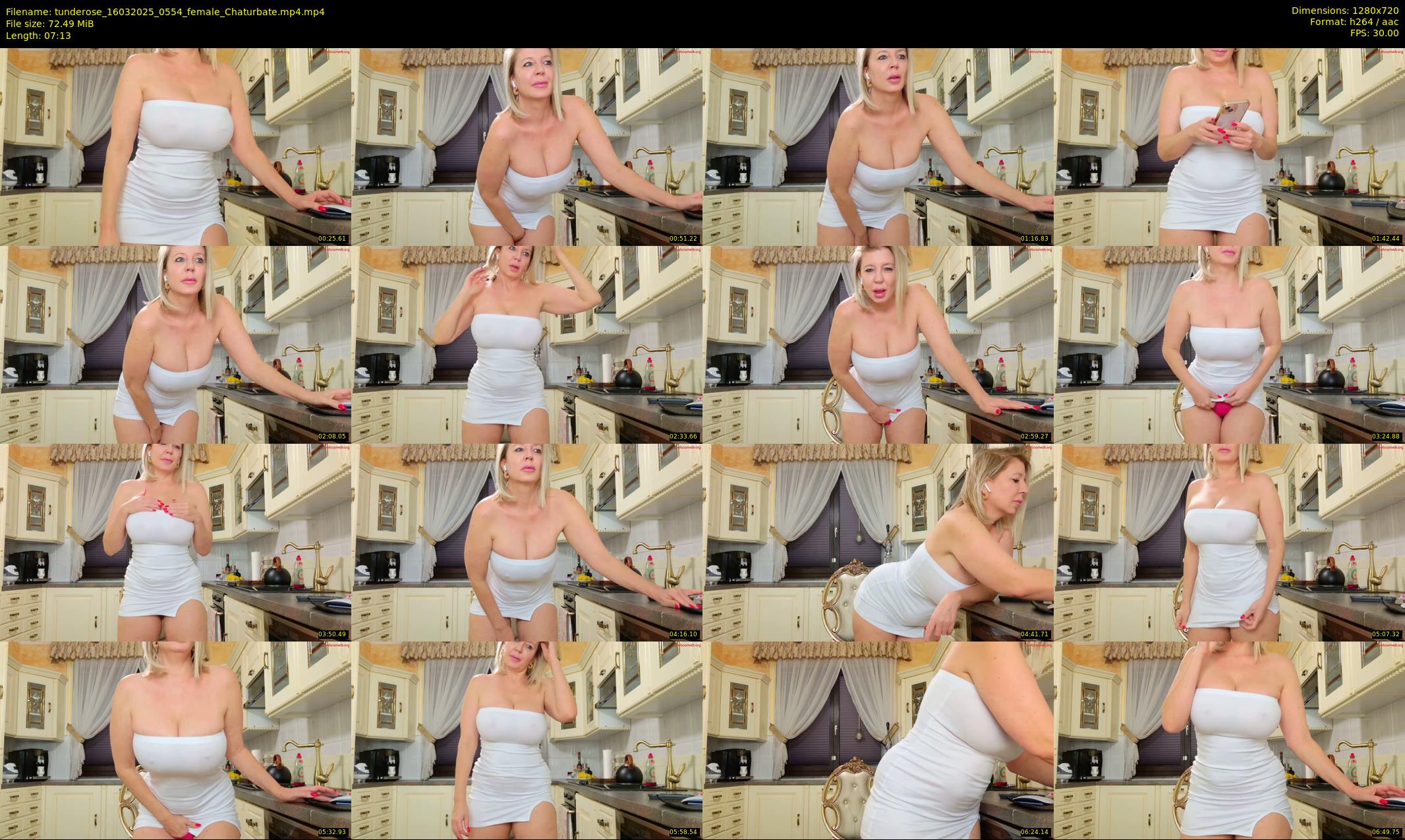 tunderose — 8 minute Chaturbate female cam show recording, 720p, Mar 16, 2025