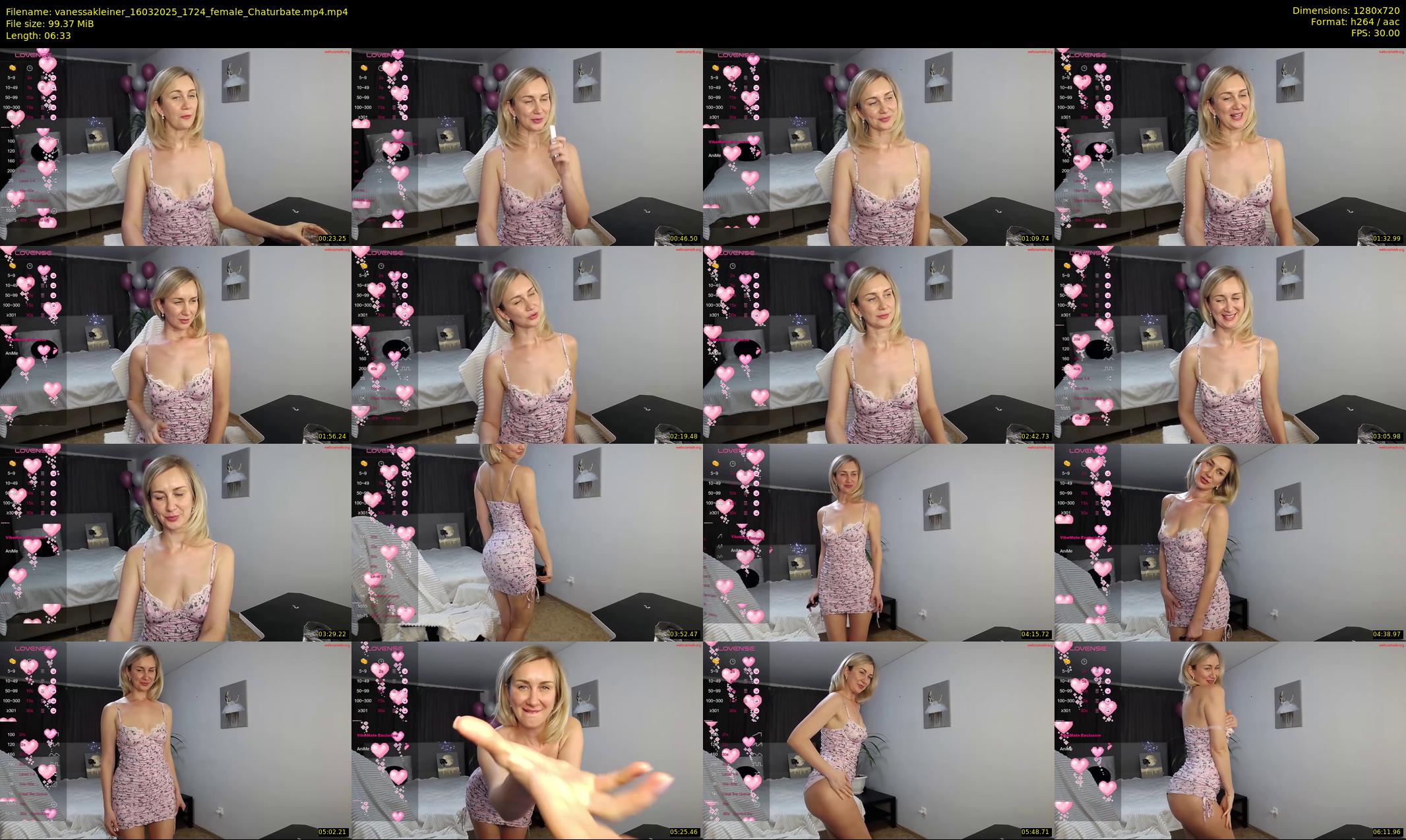 vanessakleiner — 7 minute Chaturbate female cam show recording, 720p, Mar 16, 2025