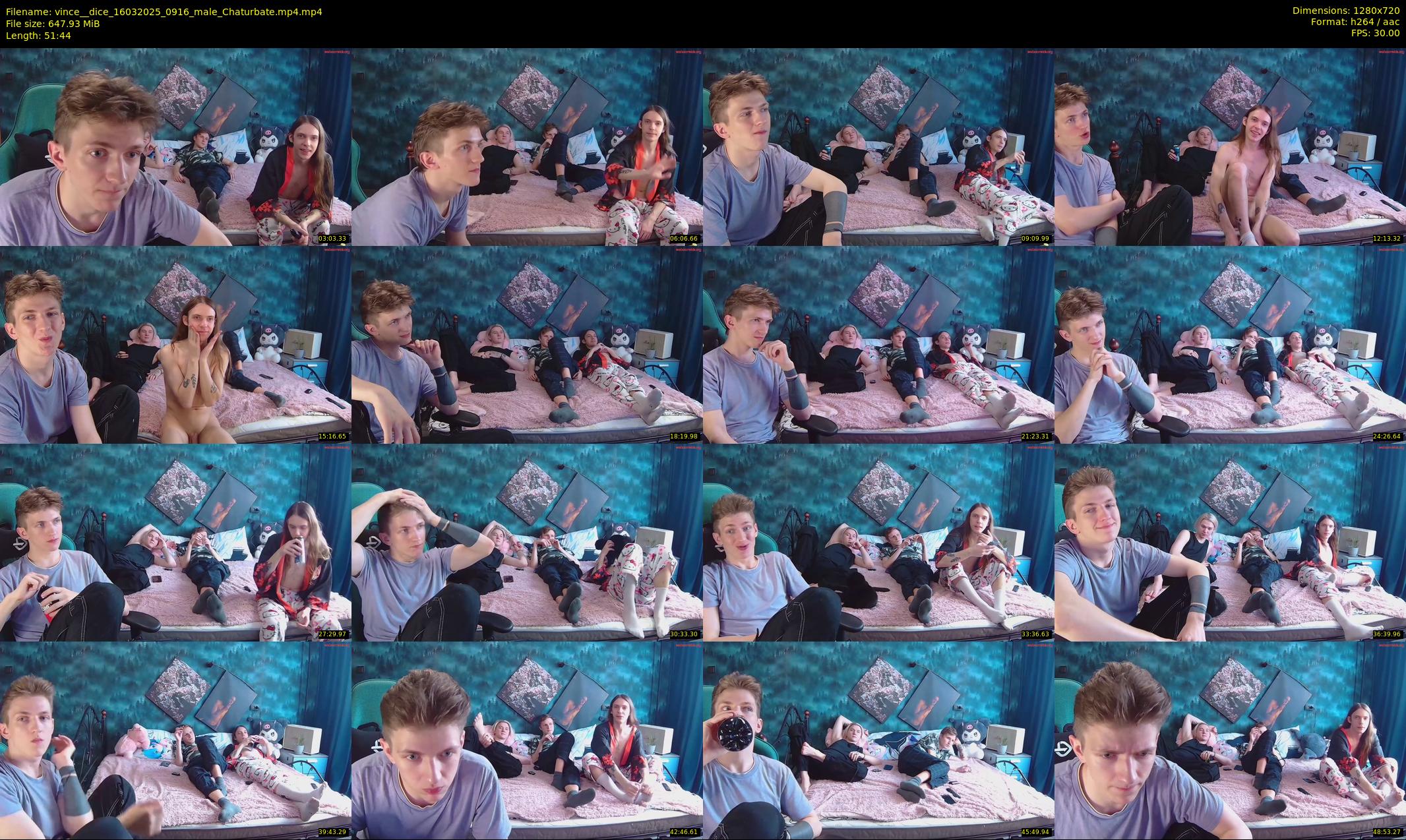 vince__dice — 52 minute Chaturbate male cam show recording, 720p, Mar 16, 2025