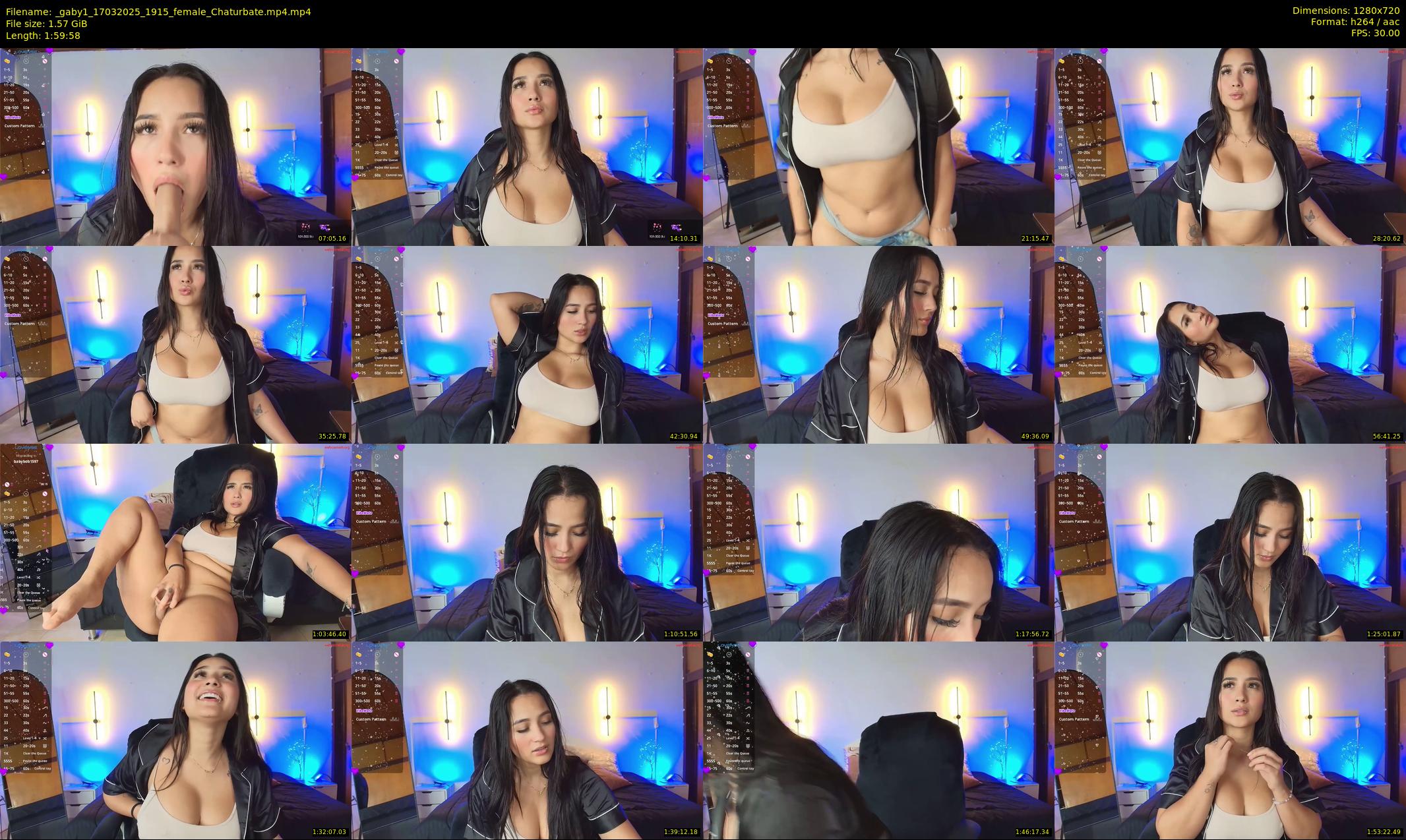 _gaby1 — 120 minute Chaturbate female cam show recording, 720p, Mar 17, 2025