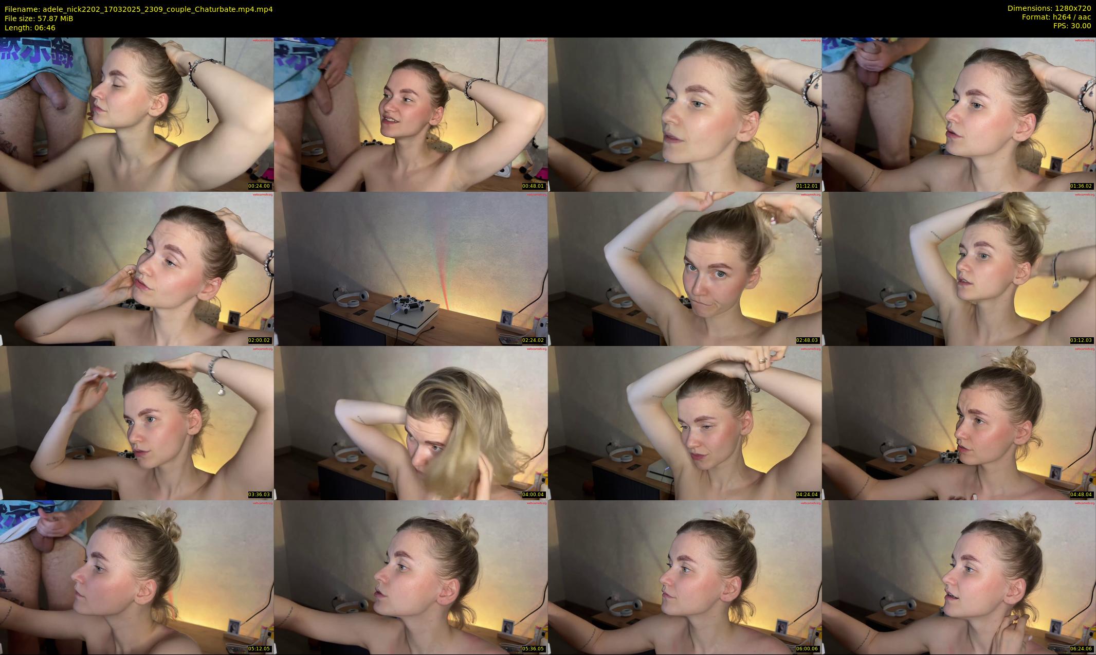 adele_nick2202 — 7 minute Chaturbate couple cam show recording, 720p, Mar 17, 2025