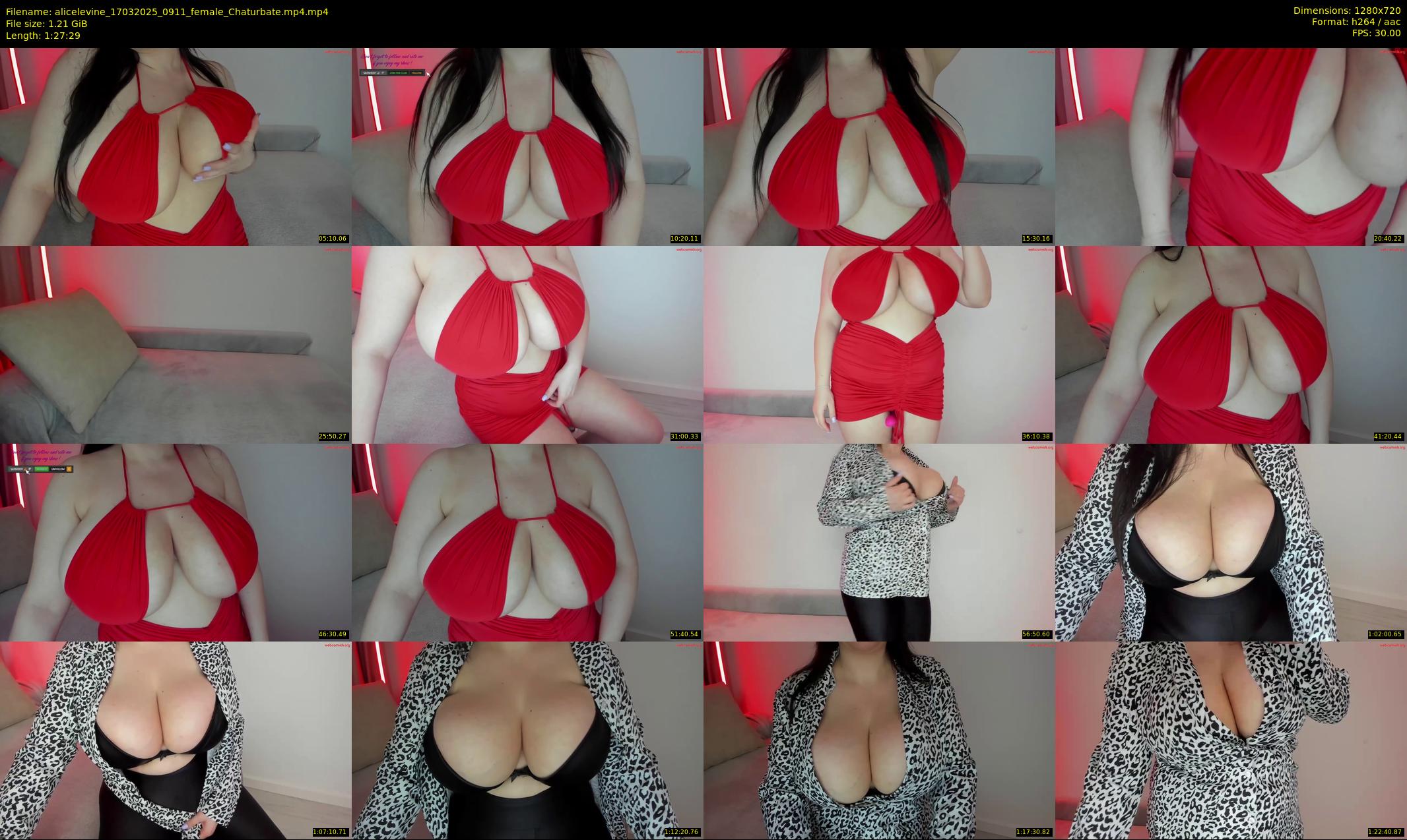 alicelevine — 88 minute Chaturbate female cam show recording, 720p, Mar 17, 2025