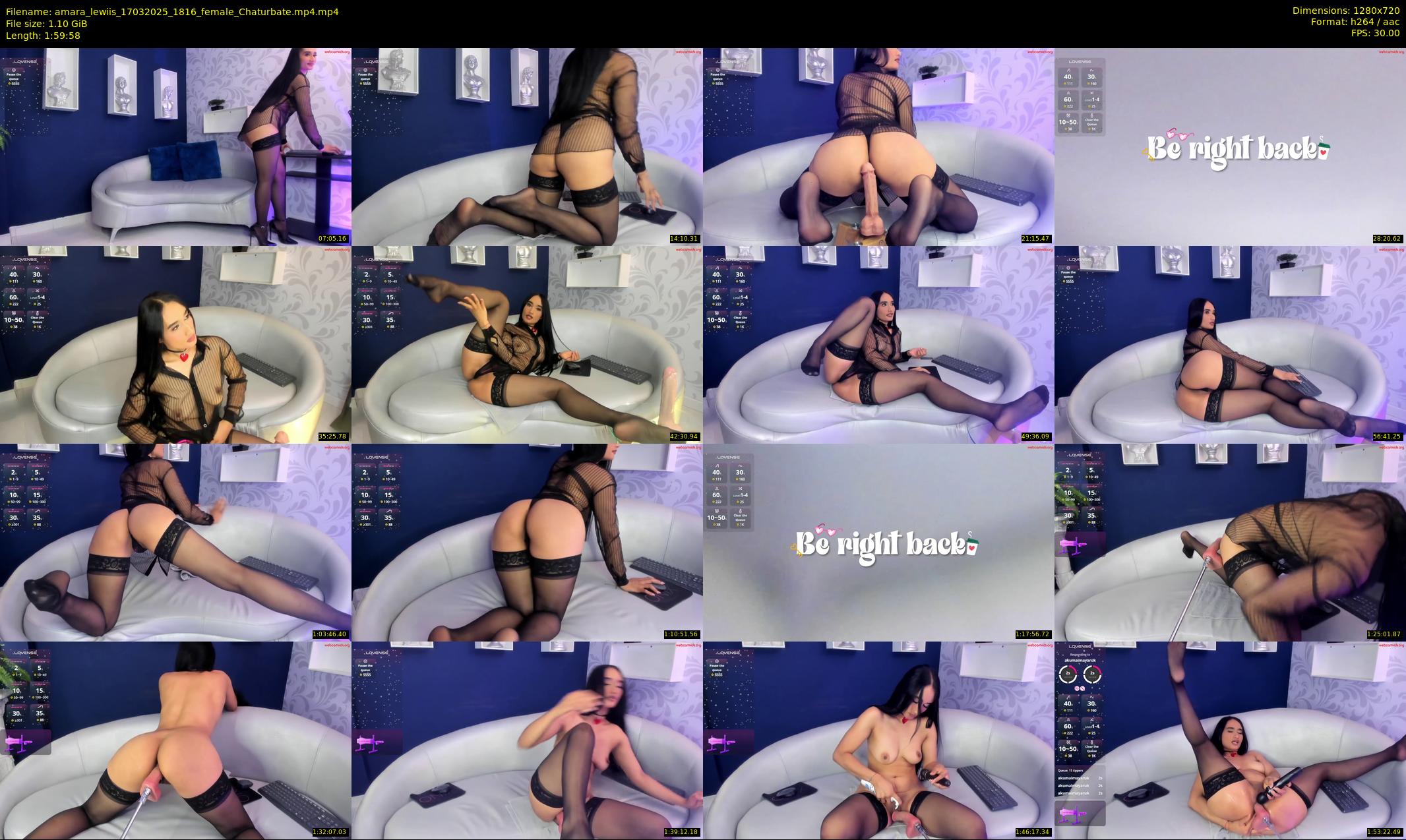 amara_lewiis — 120 minute Chaturbate female cam show recording, 720p, Mar 17, 2025