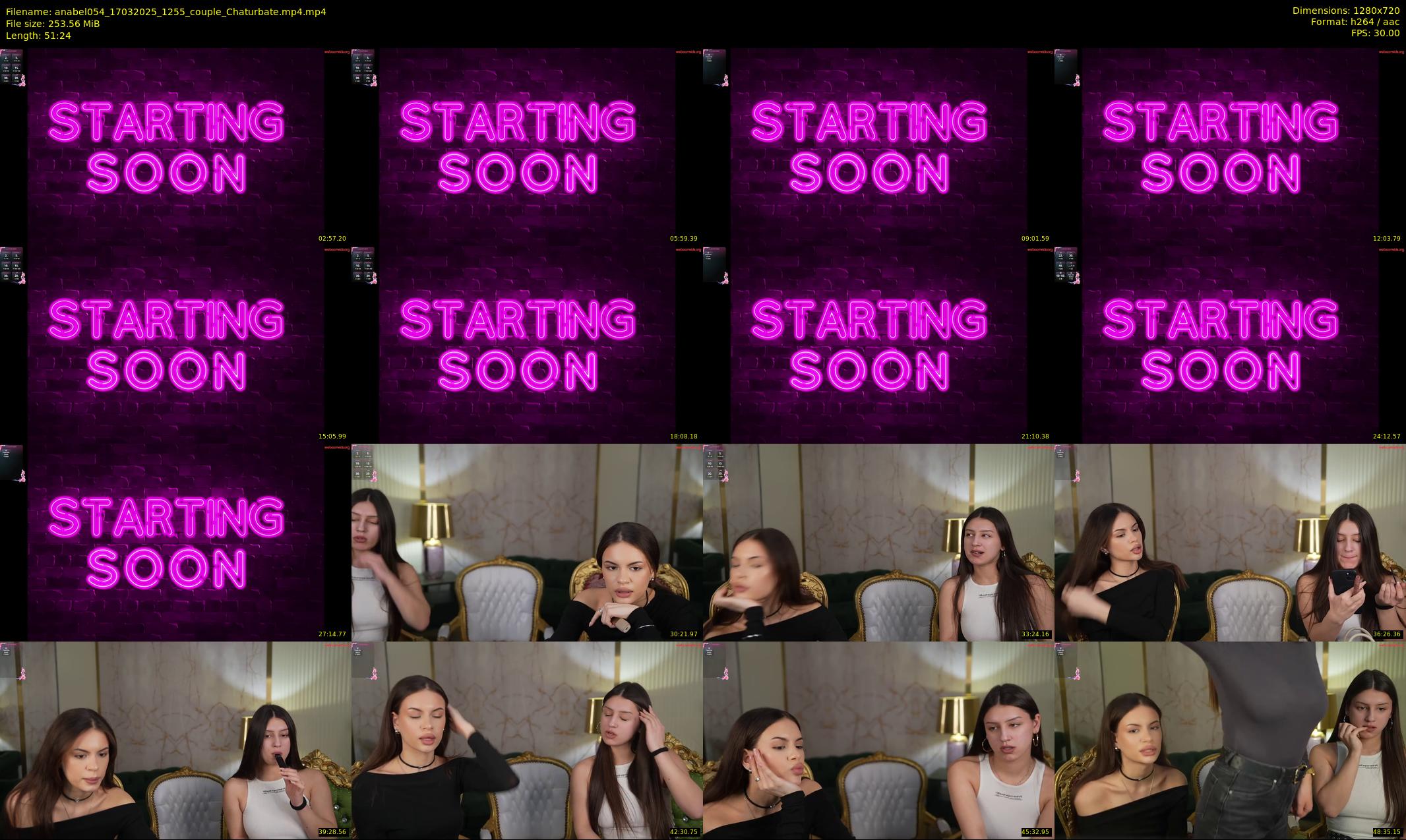 anabel054 — 52 minute Chaturbate female cam show recording, 720p, Mar 17, 2025