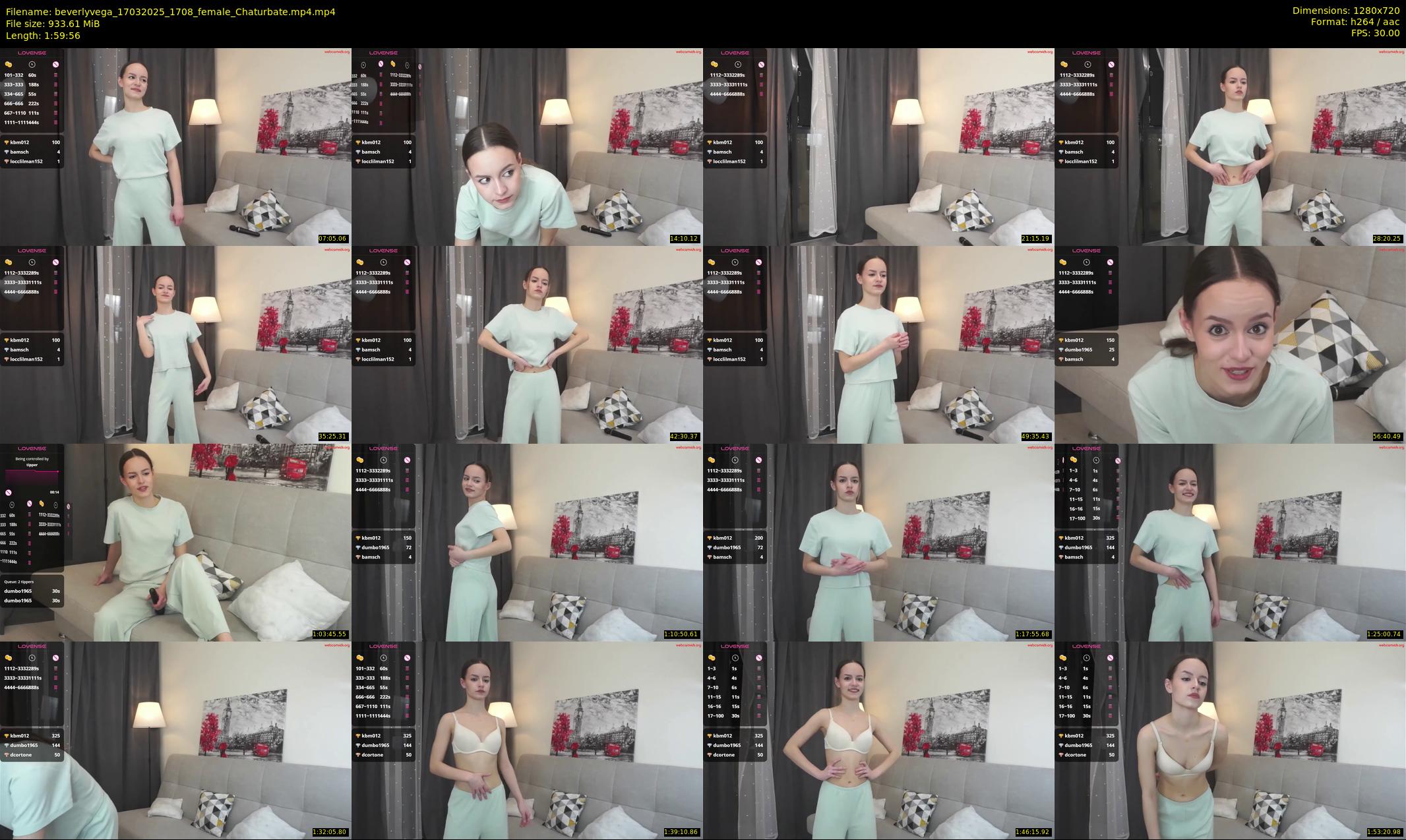 beverlyvega — 120 minute Chaturbate couple cam show recording, 720p, Mar 17, 2025