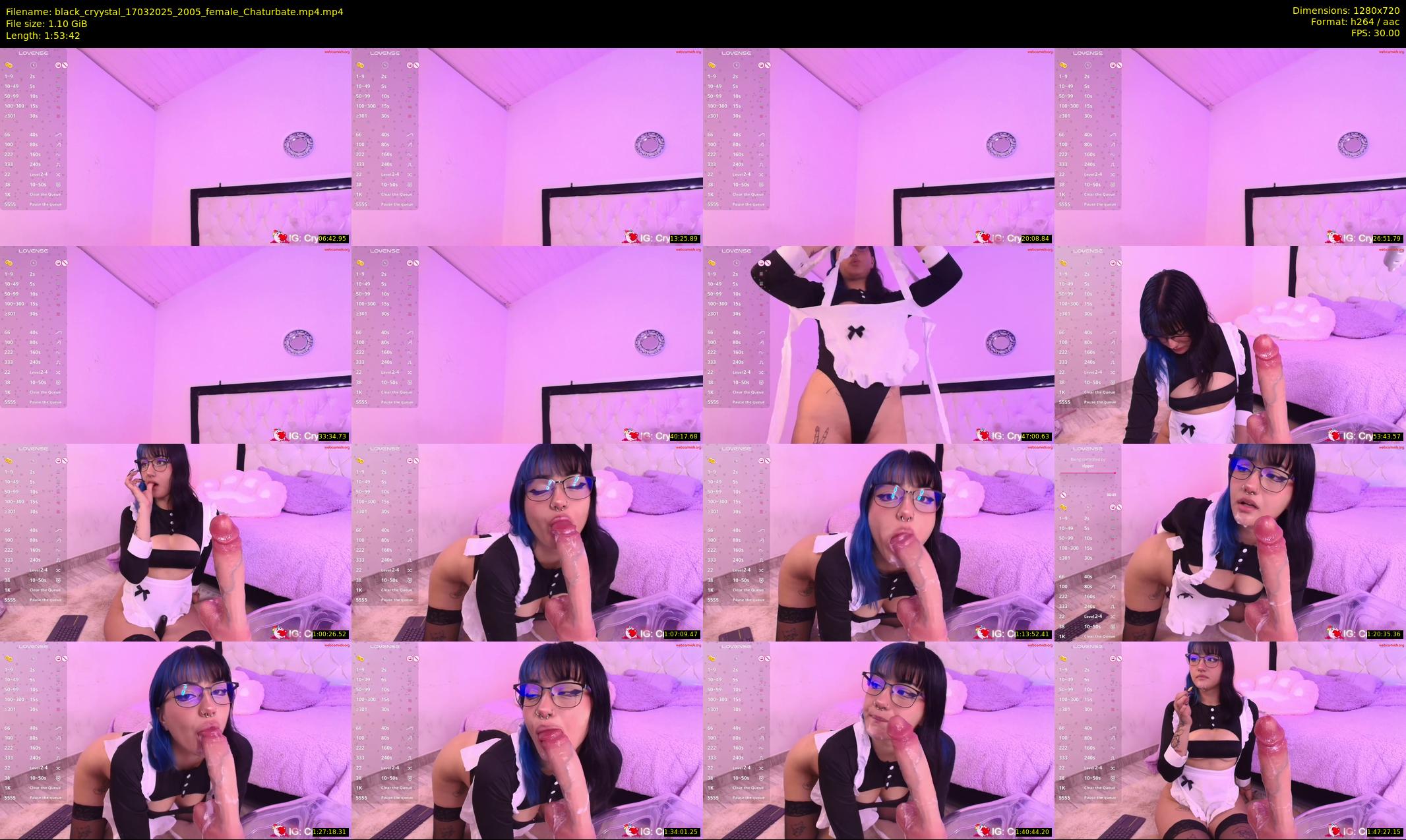 black_cryystal — 114 minute Chaturbate female cam show recording, 720p, Mar 17, 2025