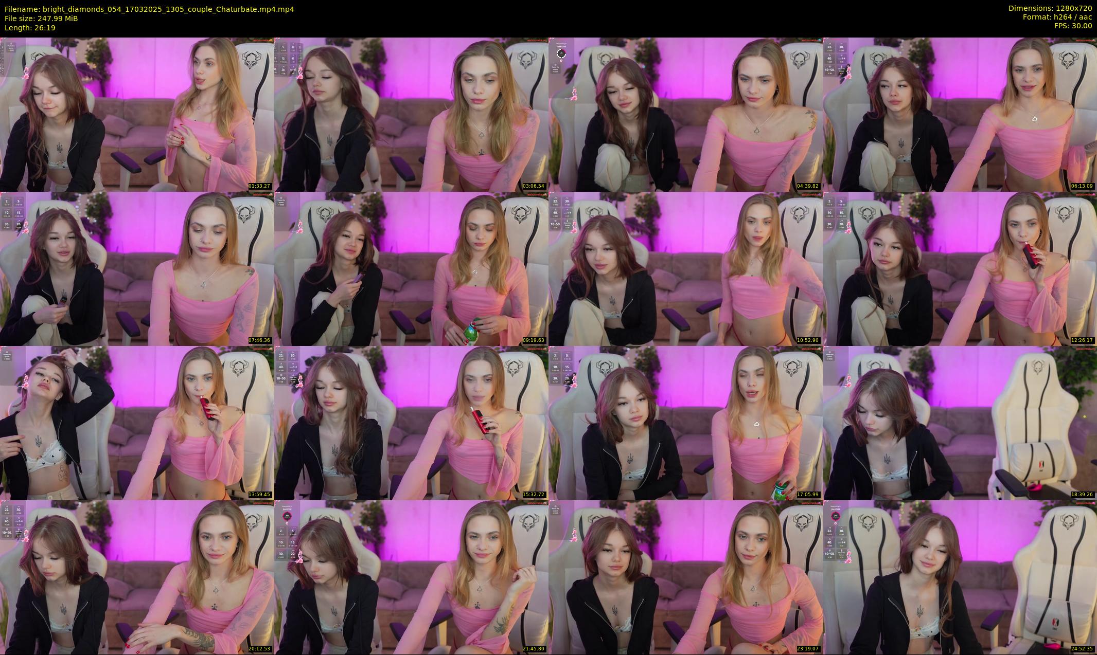 bright_diamonds_054 — 27 minute Chaturbate couple cam show recording, 720p, Mar 17, 2025
