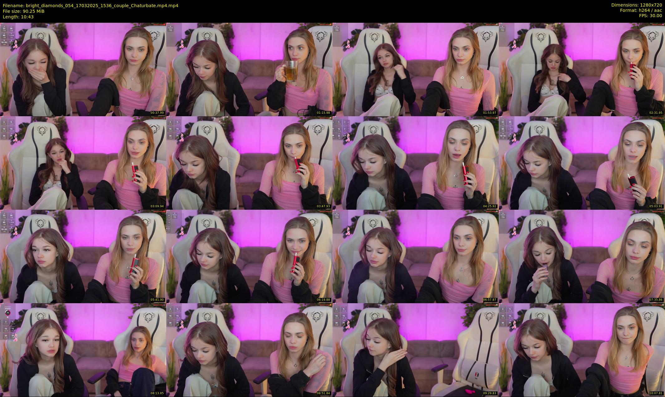 bright_diamonds_054 — 11 minute Chaturbate couple cam show recording, 720p, Mar 17, 2025