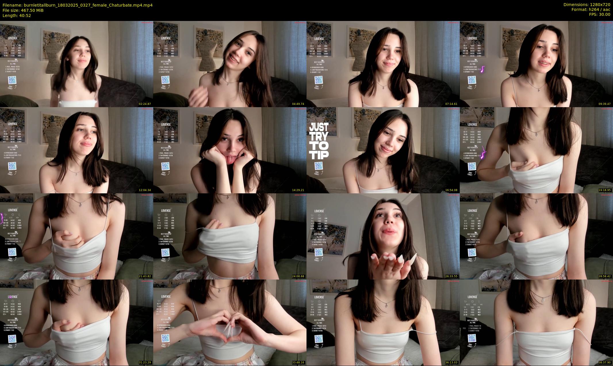 burnletitallburn — 41 minute Chaturbate female cam show recording, 720p, Mar 18, 2025