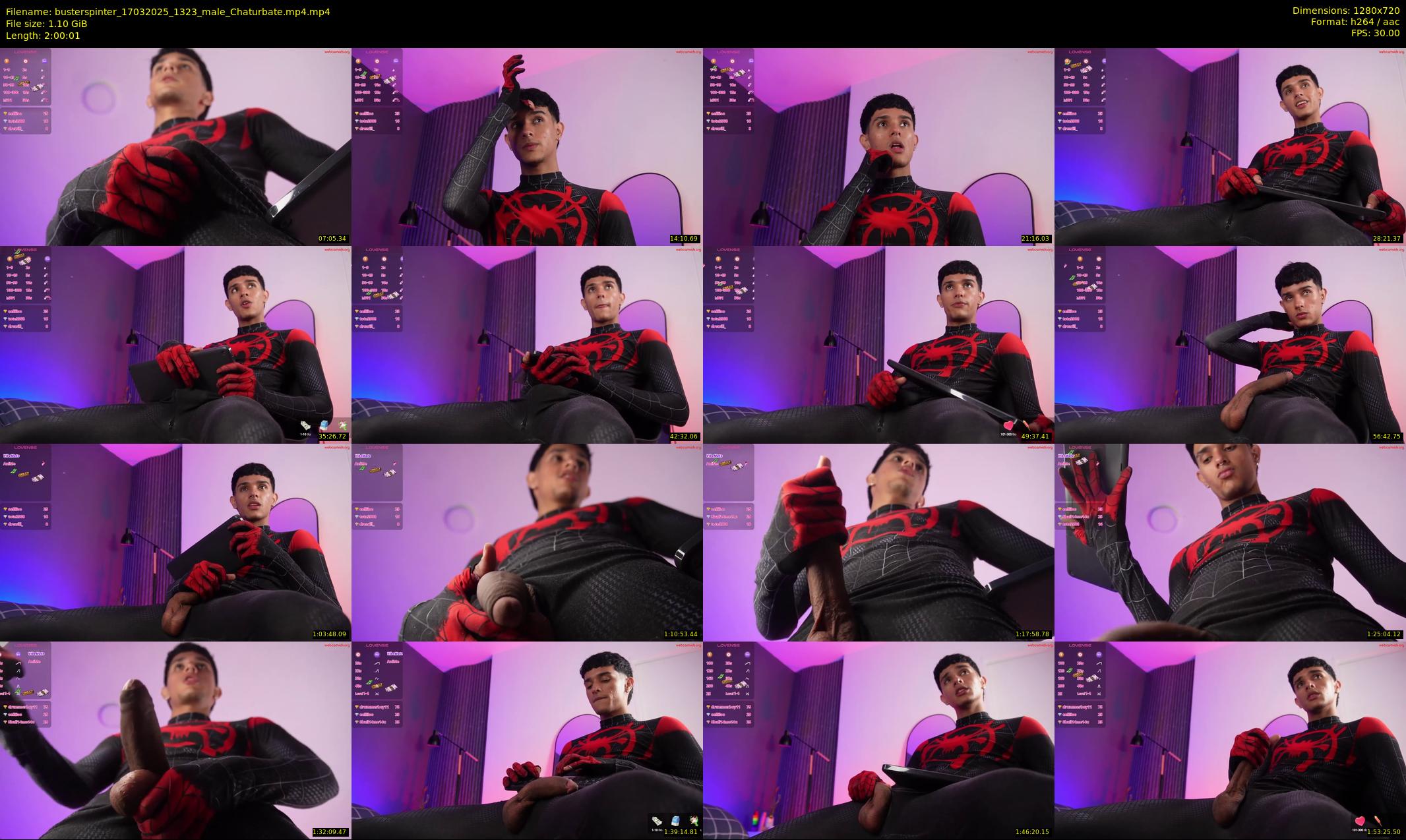 busterspinter — 121 minute Chaturbate male cam show recording, 720p, Mar 17, 2025