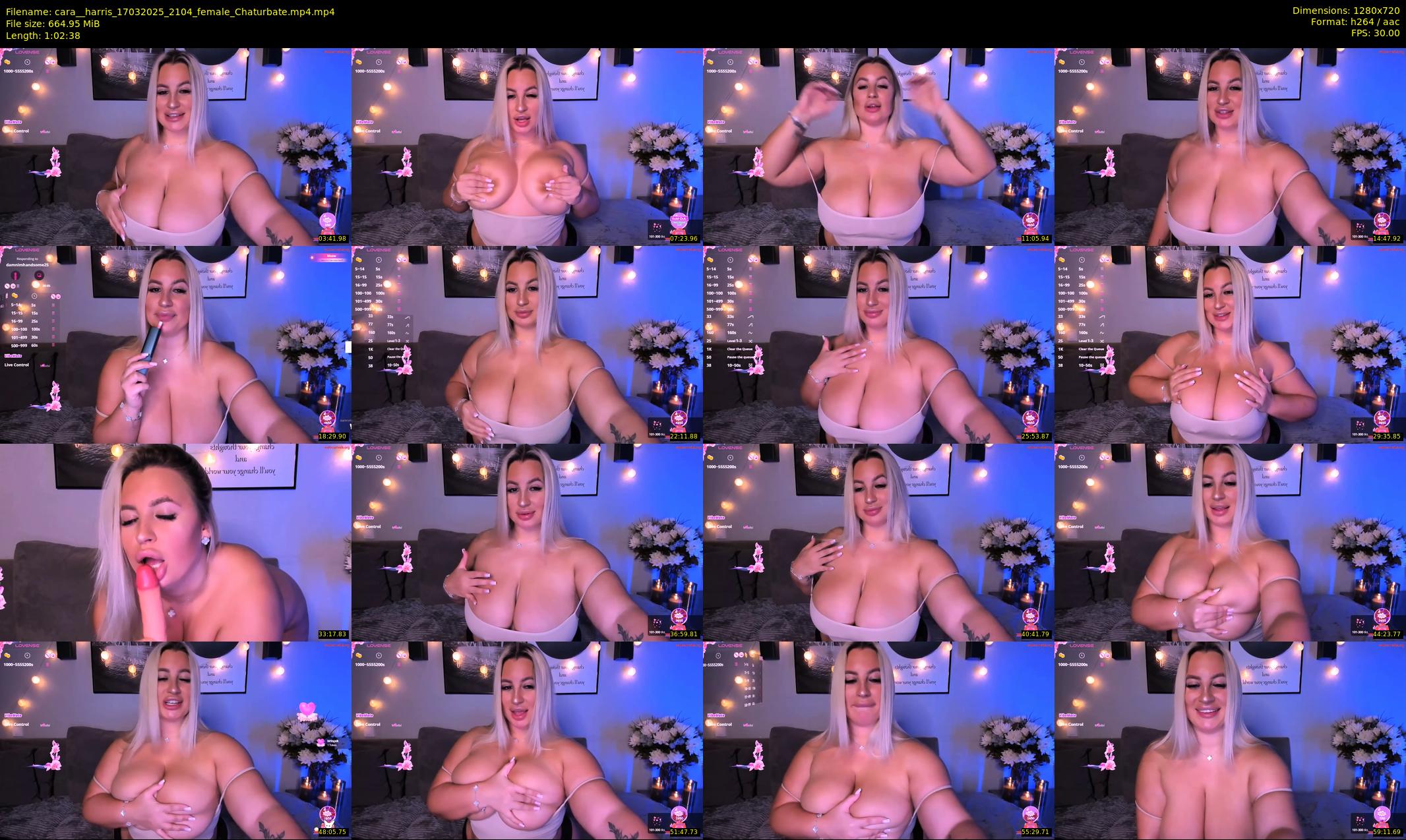 cara__harris — 63 minute Chaturbate female cam show recording, 720p, Mar 17, 2025