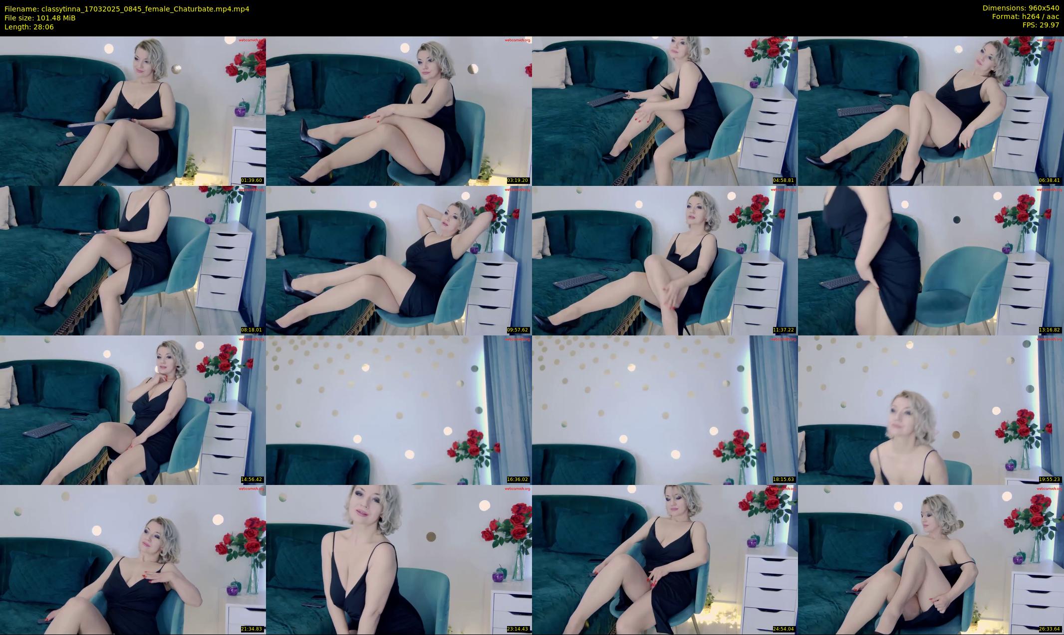 classytinna — 29 minute Chaturbate female cam show recording, 480p, Mar 17, 2025