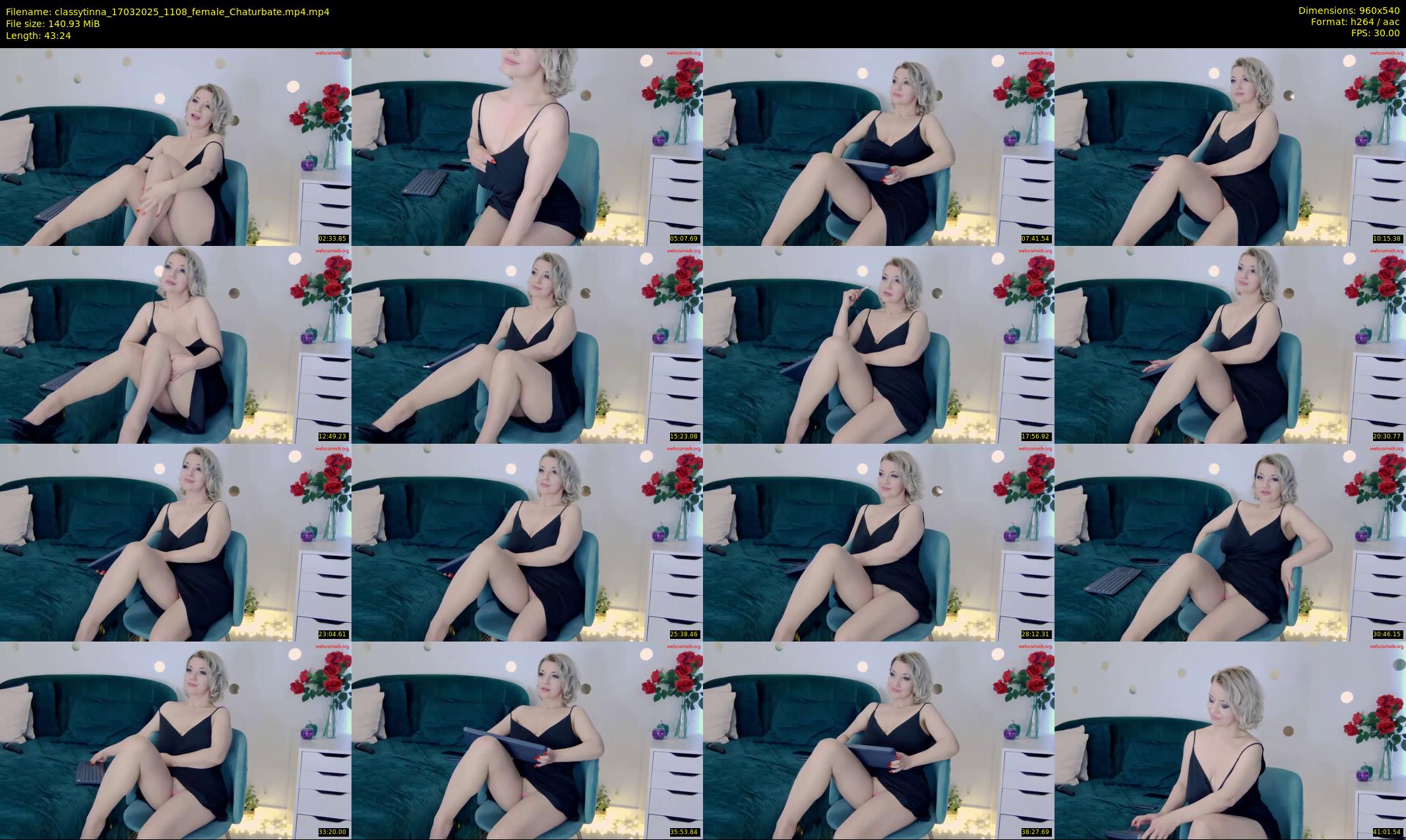 classytinna — 44 minute Chaturbate female cam show recording, 480p, Mar 17, 2025