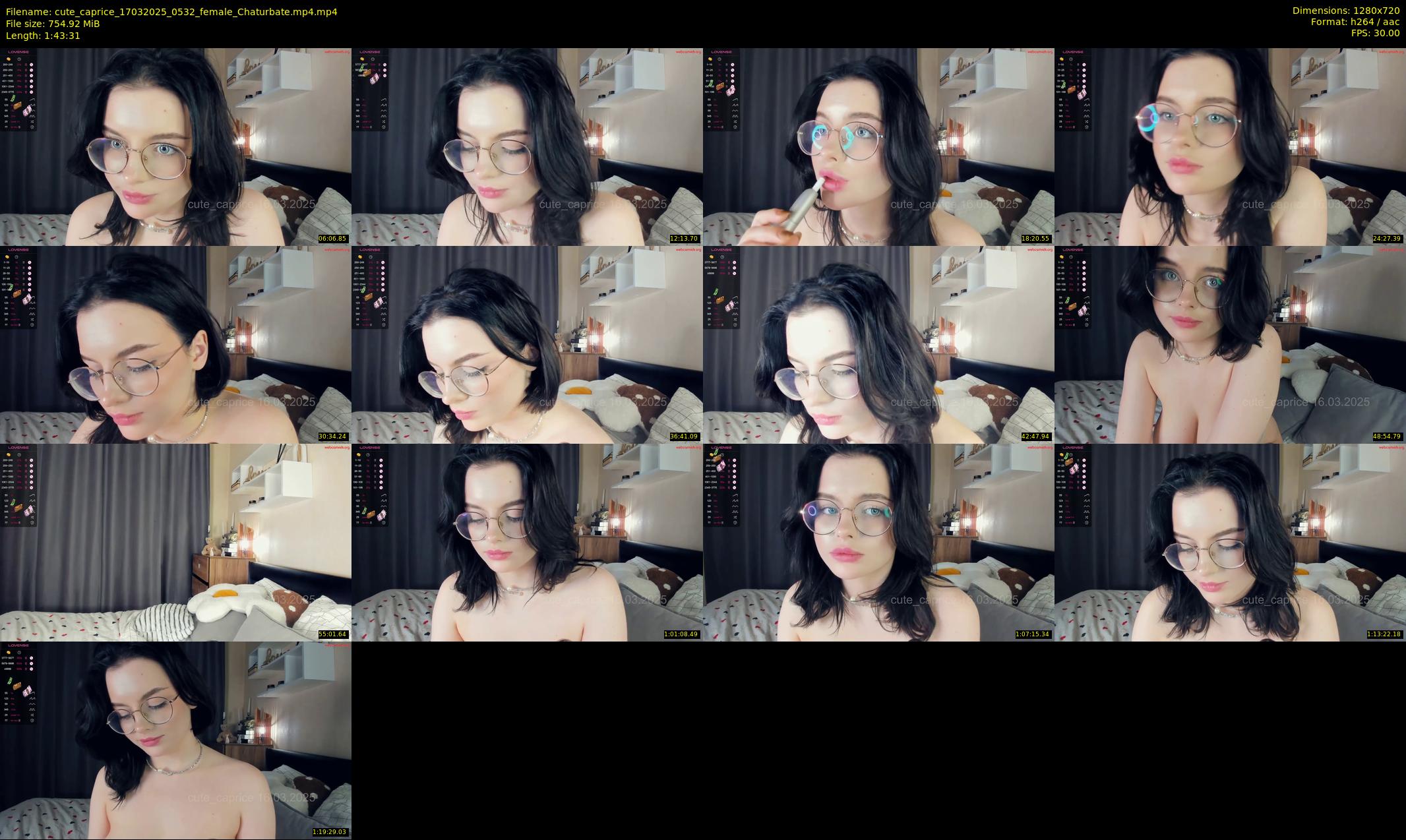 cute_caprice — 104 minute Chaturbate female cam show recording, 720p, Mar 17, 2025