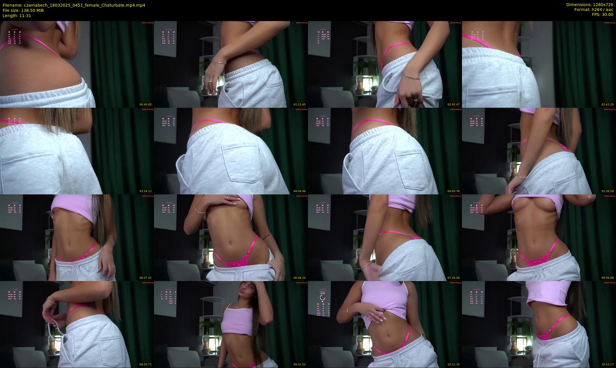 czamabech — 12 minute Chaturbate female cam show recording, 720p, Mar 18, 2025