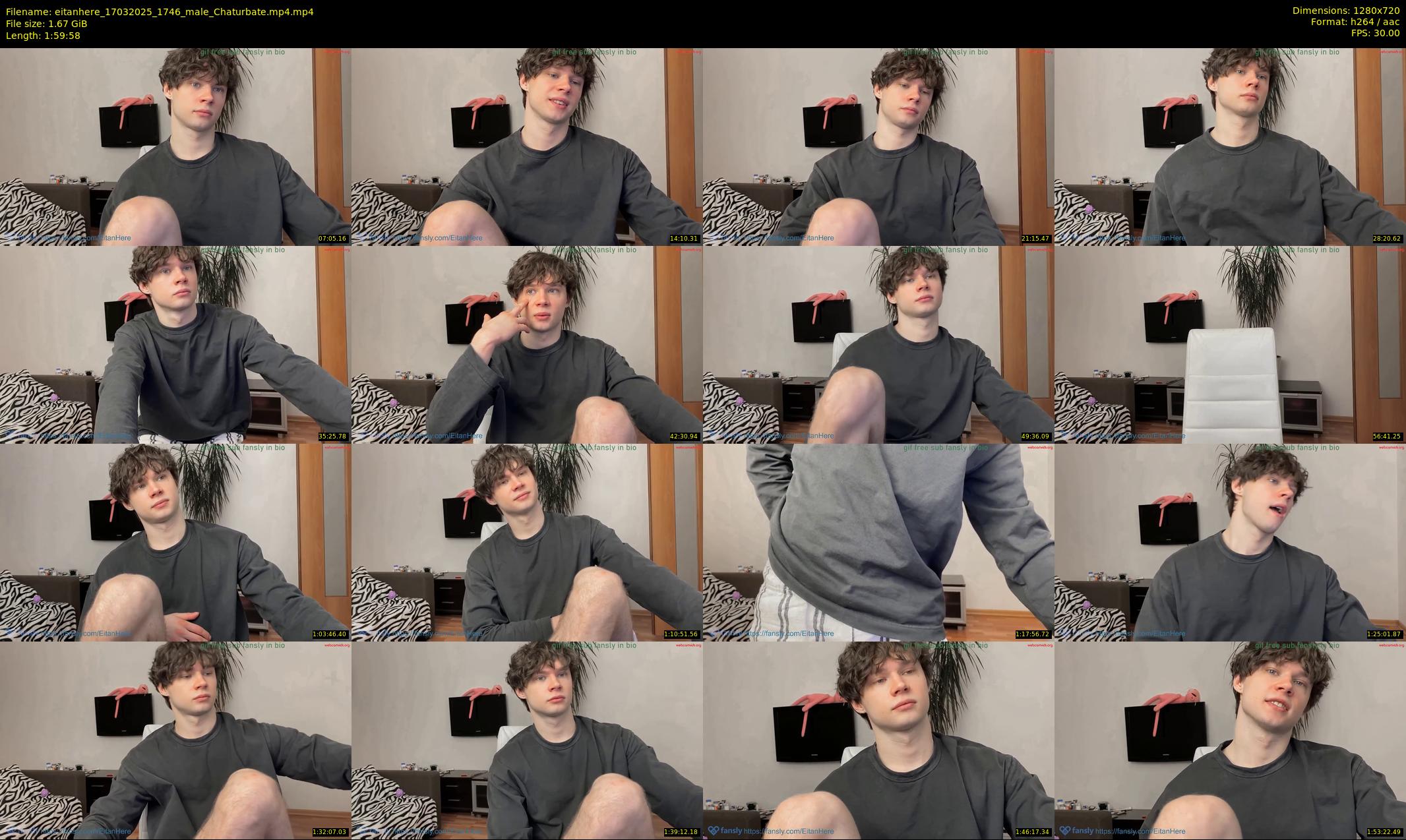 eitanhere — 120 minute Chaturbate male cam show recording, 720p, Mar 17, 2025