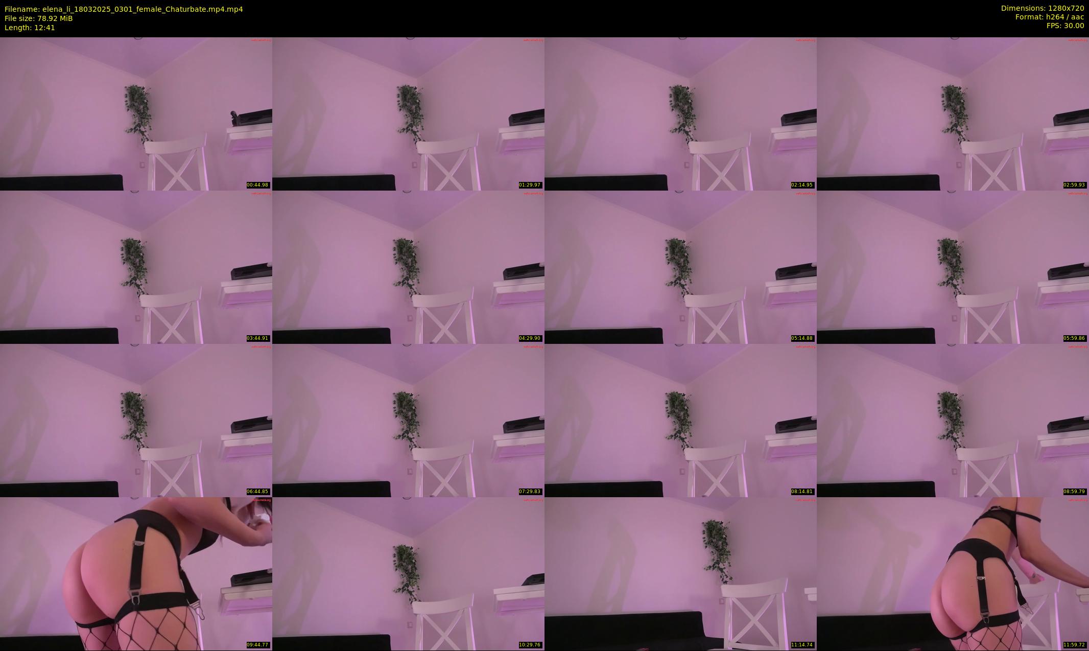 elena_li — 13 minute Chaturbate female cam show recording, 720p, Mar 18, 2025