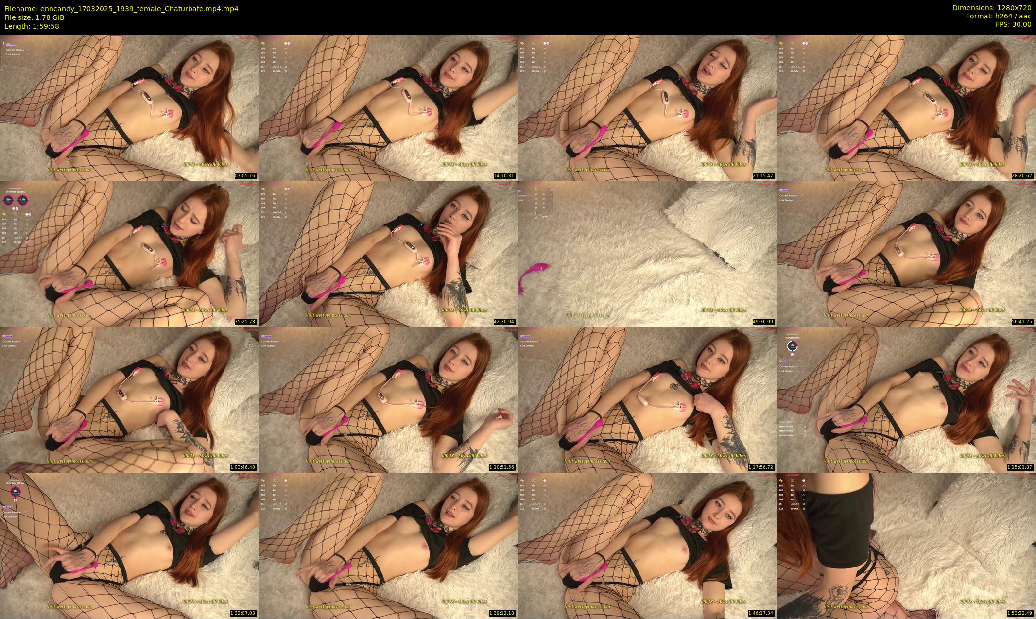 enncandy — 120 minute Chaturbate female cam show recording, 720p, Mar 17, 2025
