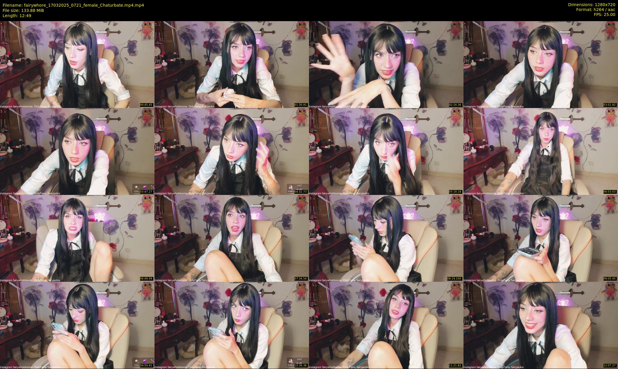 fairywhore — 13 minute Chaturbate female cam show recording, 720p, Mar 17, 2025