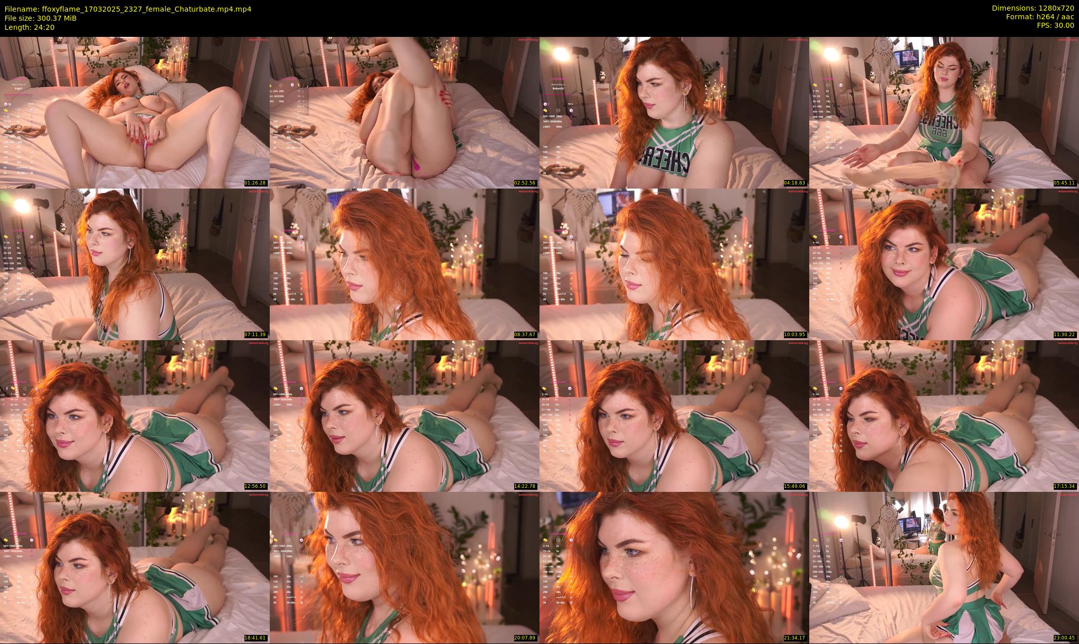 ffoxyflame — 25 minute Chaturbate female cam show recording, 720p, Mar 17, 2025