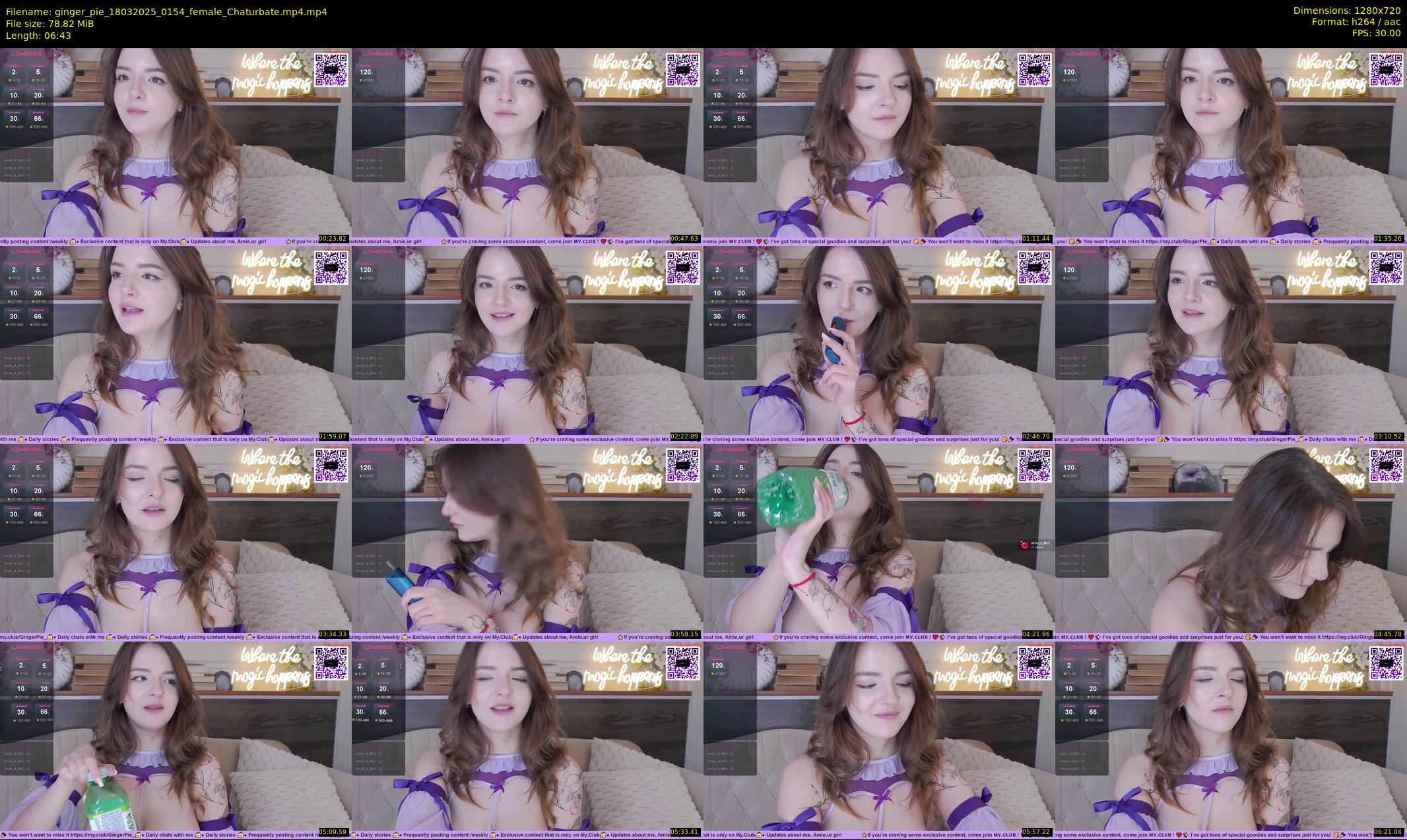 ginger_pie — 7 minute Chaturbate female cam show recording, 720p, Mar 18, 2025