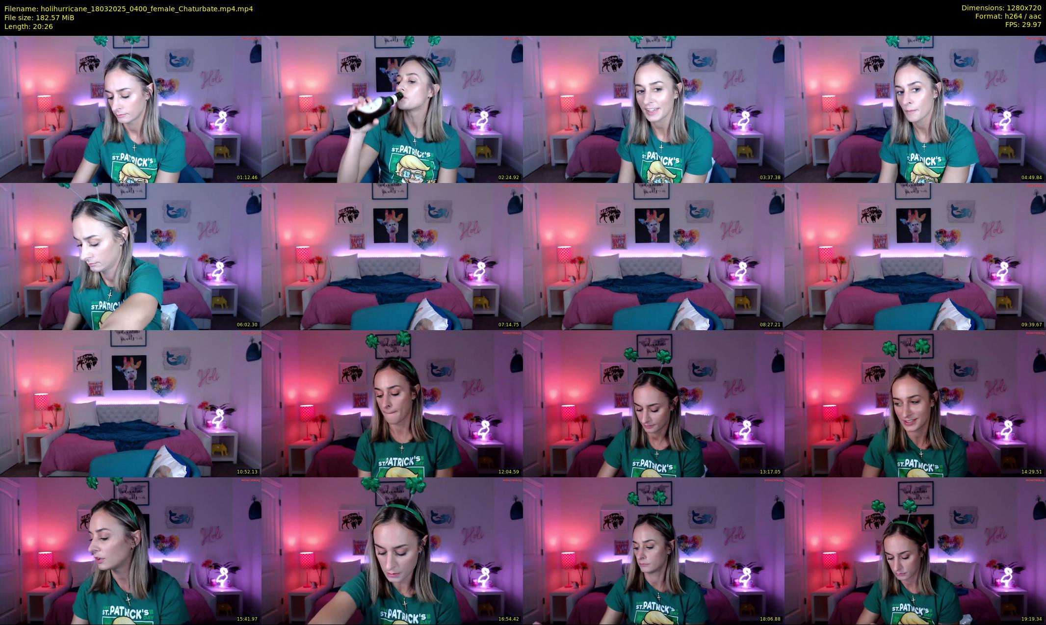 holihurricane — 21 minute Chaturbate female cam show recording, 720p, Mar 18, 2025