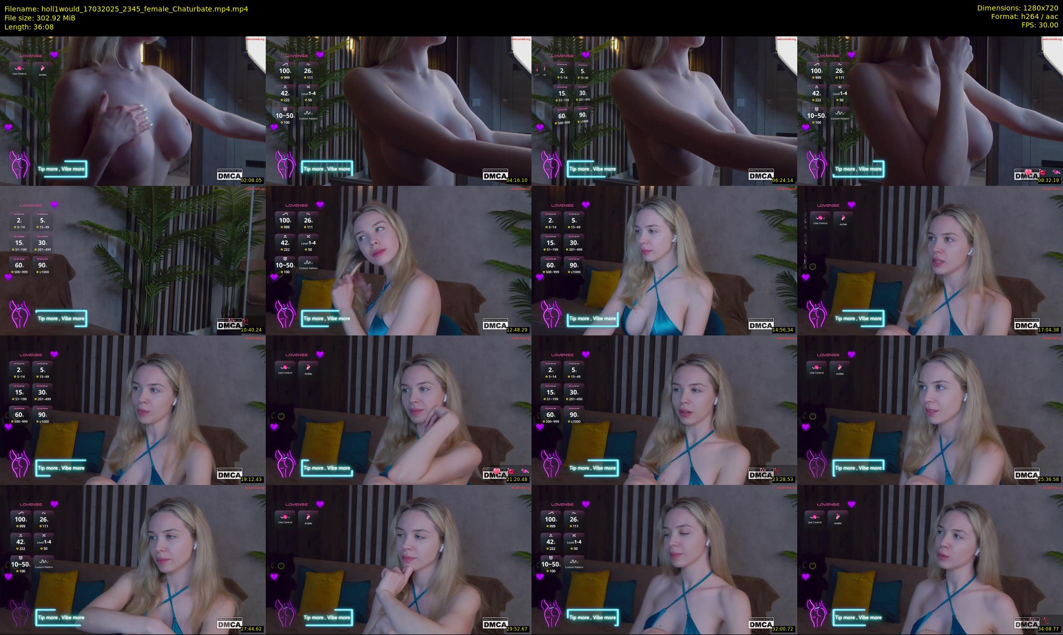 holl1would — 37 minute Chaturbate female cam show recording, 720p, Mar 17, 2025