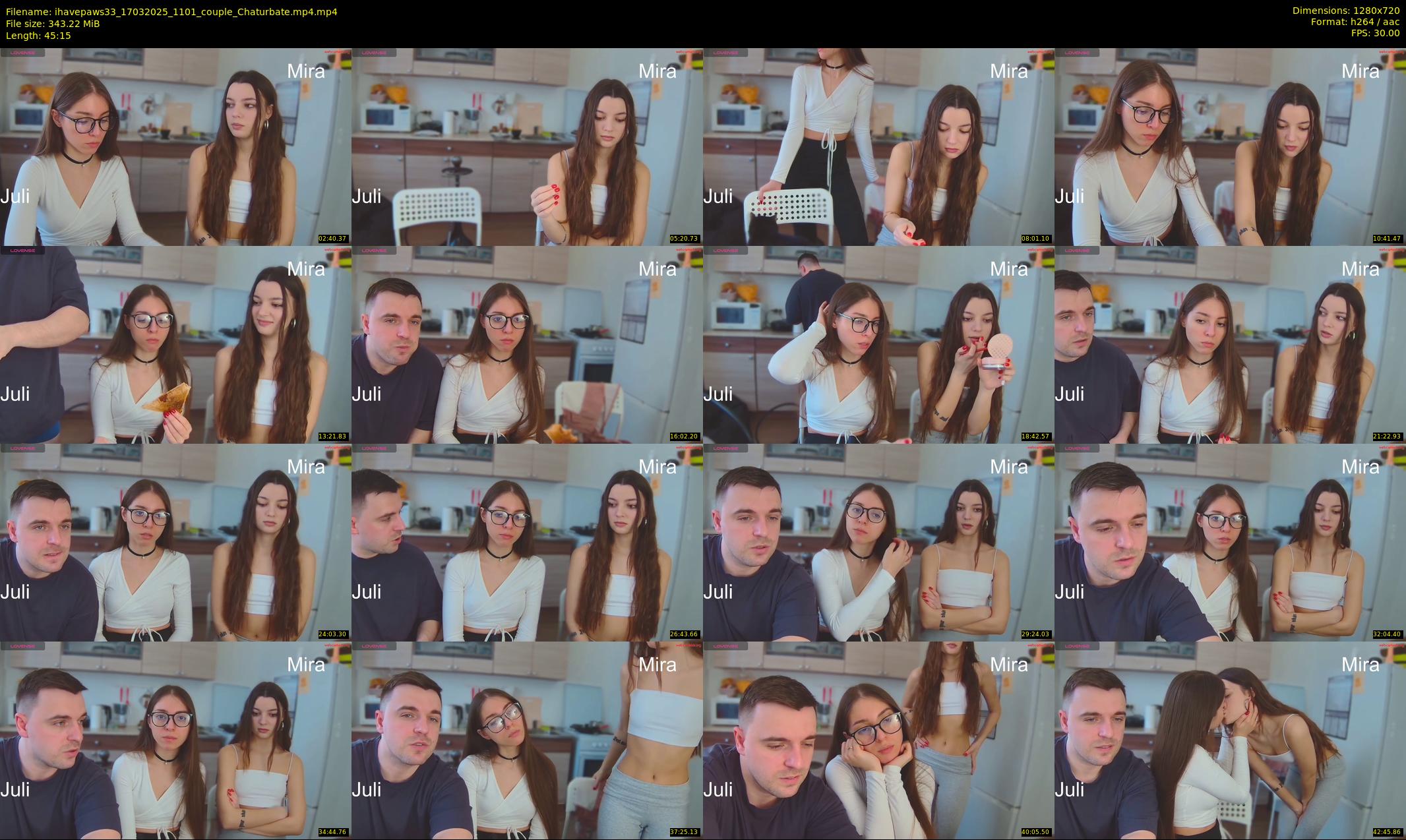 ihavepaws33 — 46 minute Chaturbate couple cam show recording, 720p, Mar 17, 2025