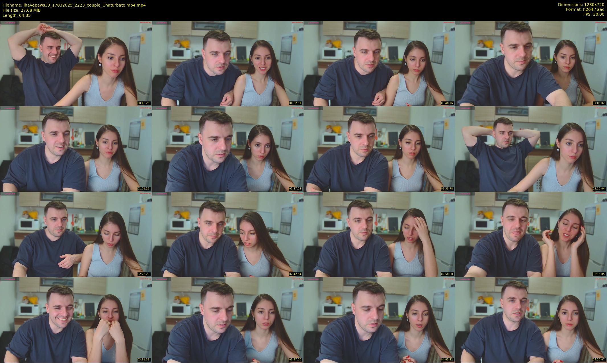 ihavepaws33 — 5 minute Chaturbate couple cam show recording, 720p, Mar 17, 2025