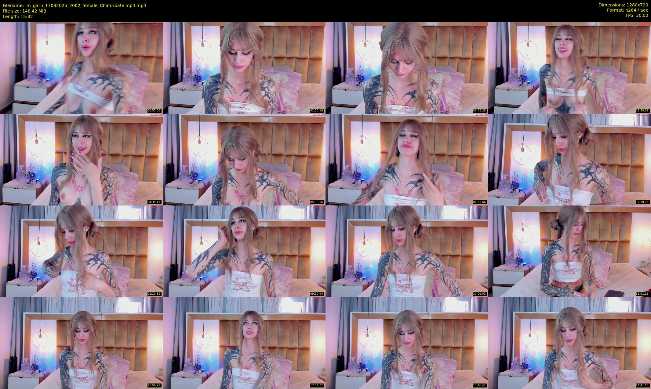 im_garu — 16 minute Chaturbate female cam show recording, 720p, Mar 17, 2025