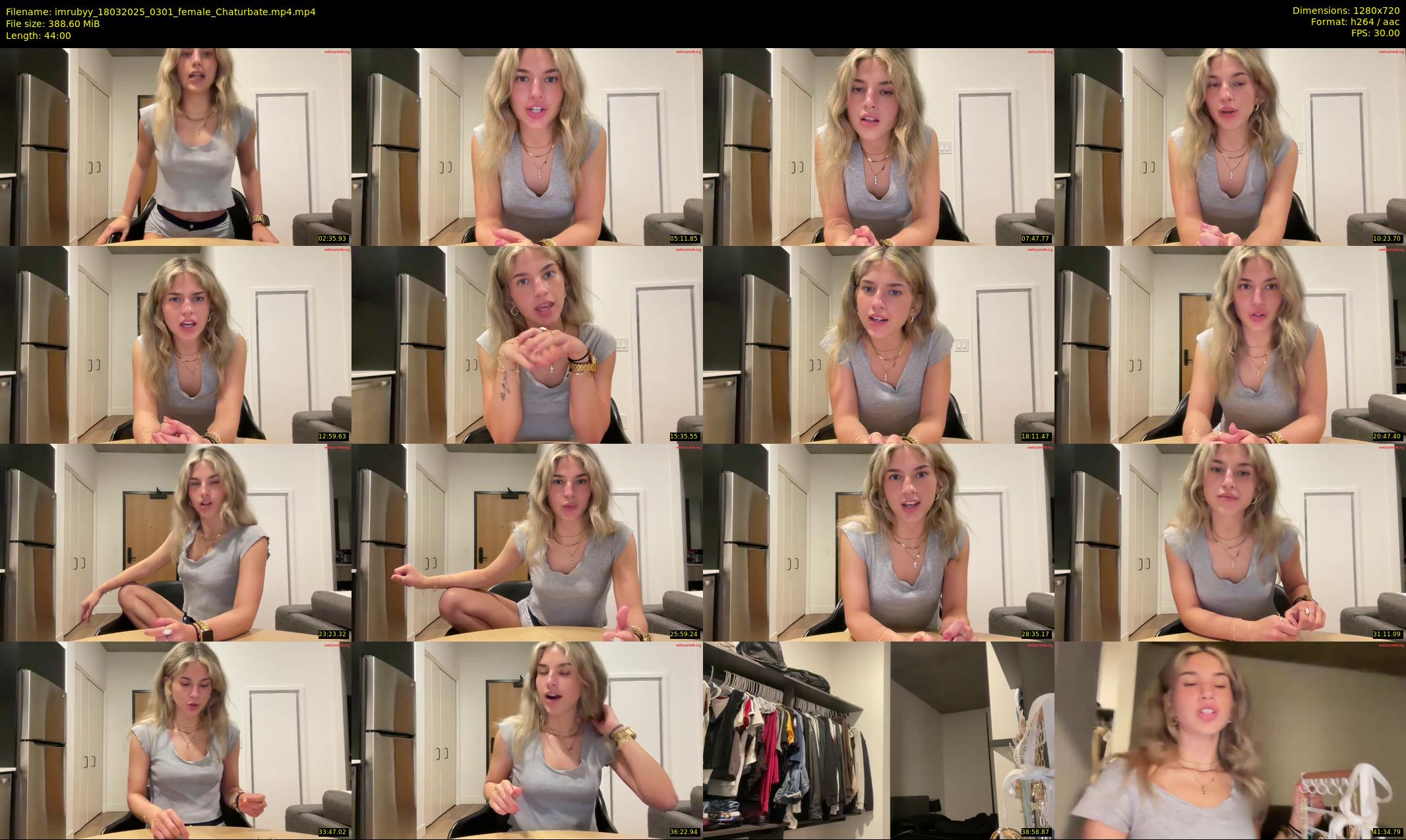 imrubyy — 44 minute Chaturbate female cam show recording, 720p, Mar 18, 2025