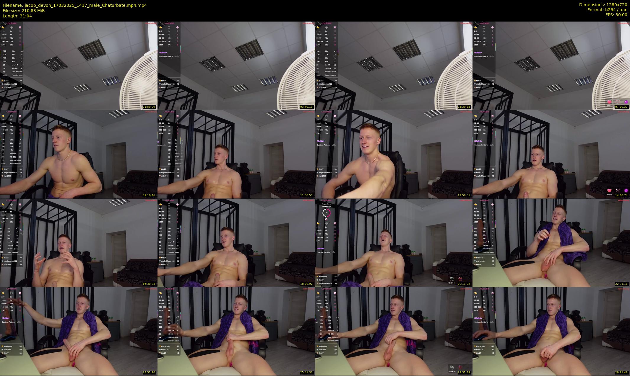 jacob_devon — 32 minute Chaturbate male cam show recording, 720p, Mar 17, 2025