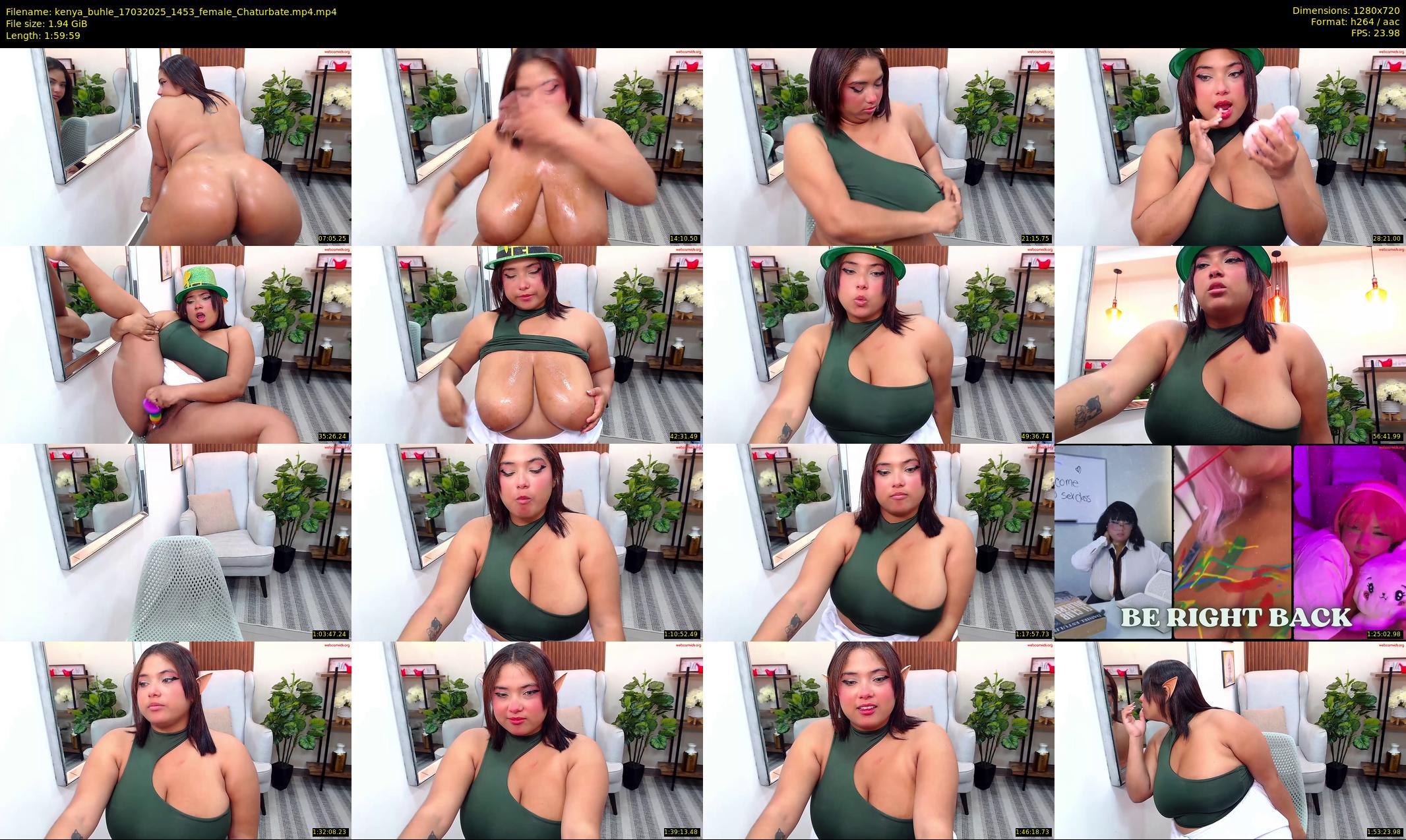 kenya_buhle — 120 minute Chaturbate female cam show recording, 720p, Mar 17, 2025